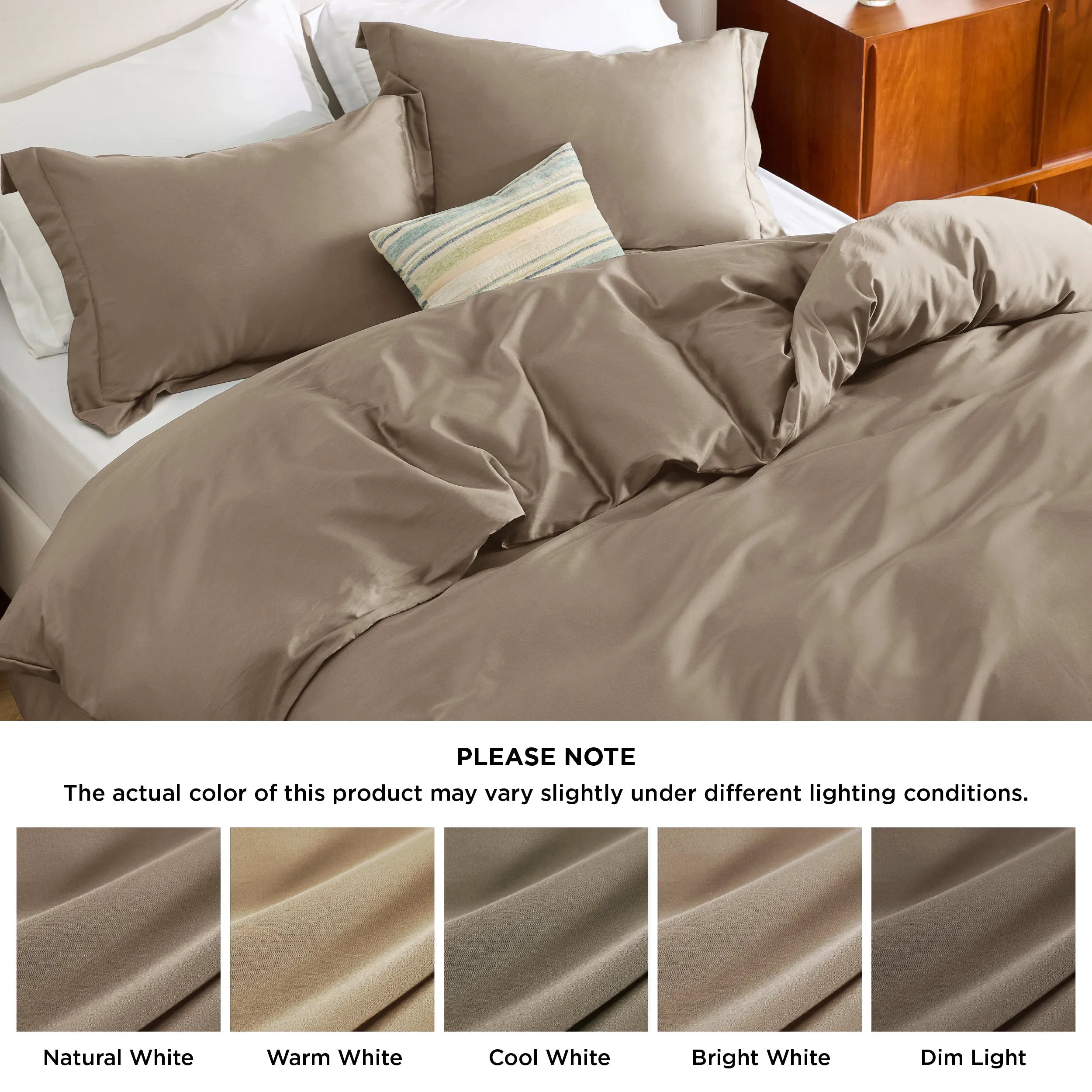 Lyocell Cotton Blend Duvet Cover Set