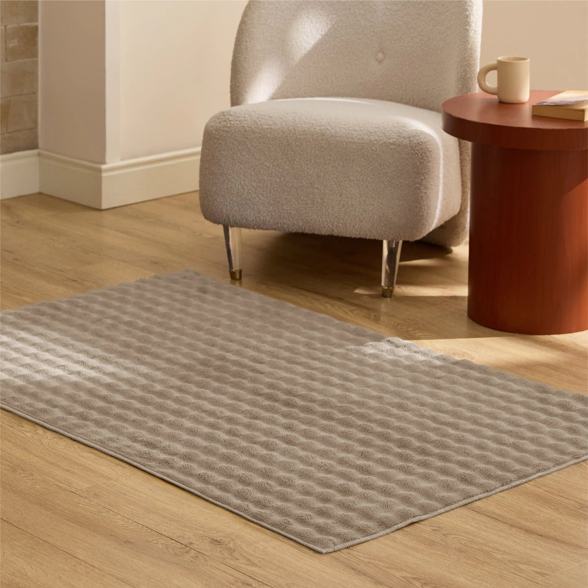 Bubble Flannel Area Rug