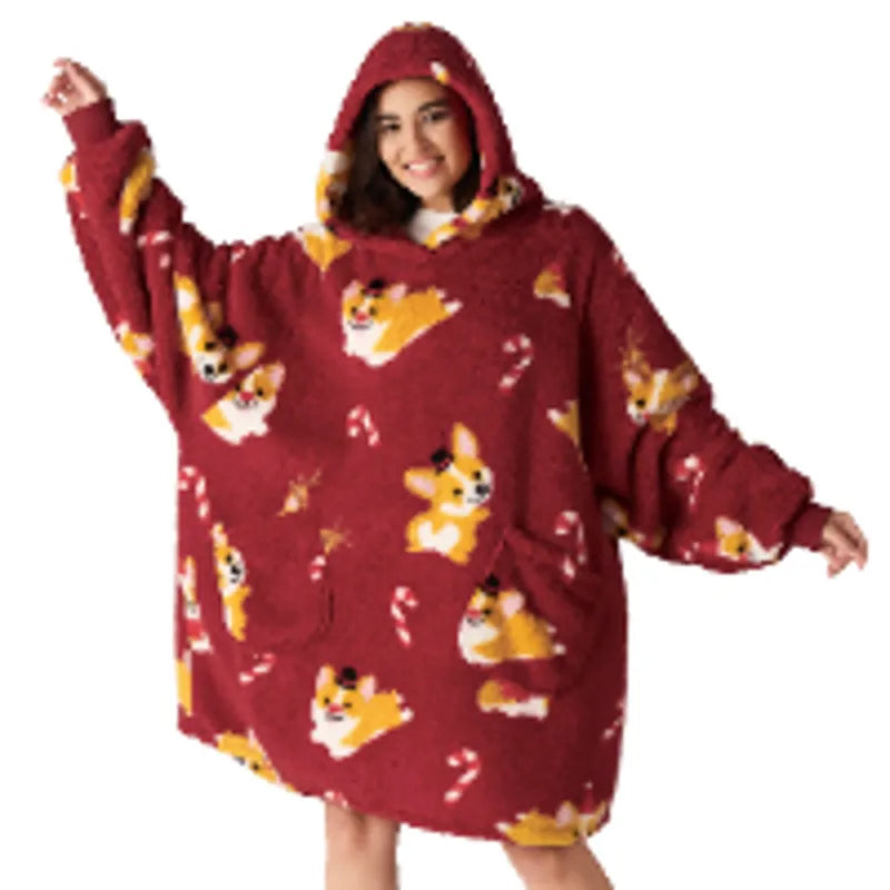 Shaggy Sherpa Blanket Hoodie