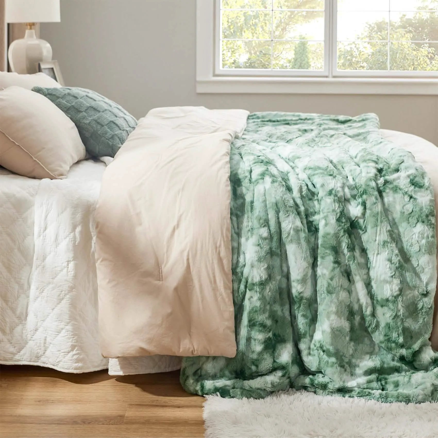 Faux Fur Sherpa Fleece Blanket