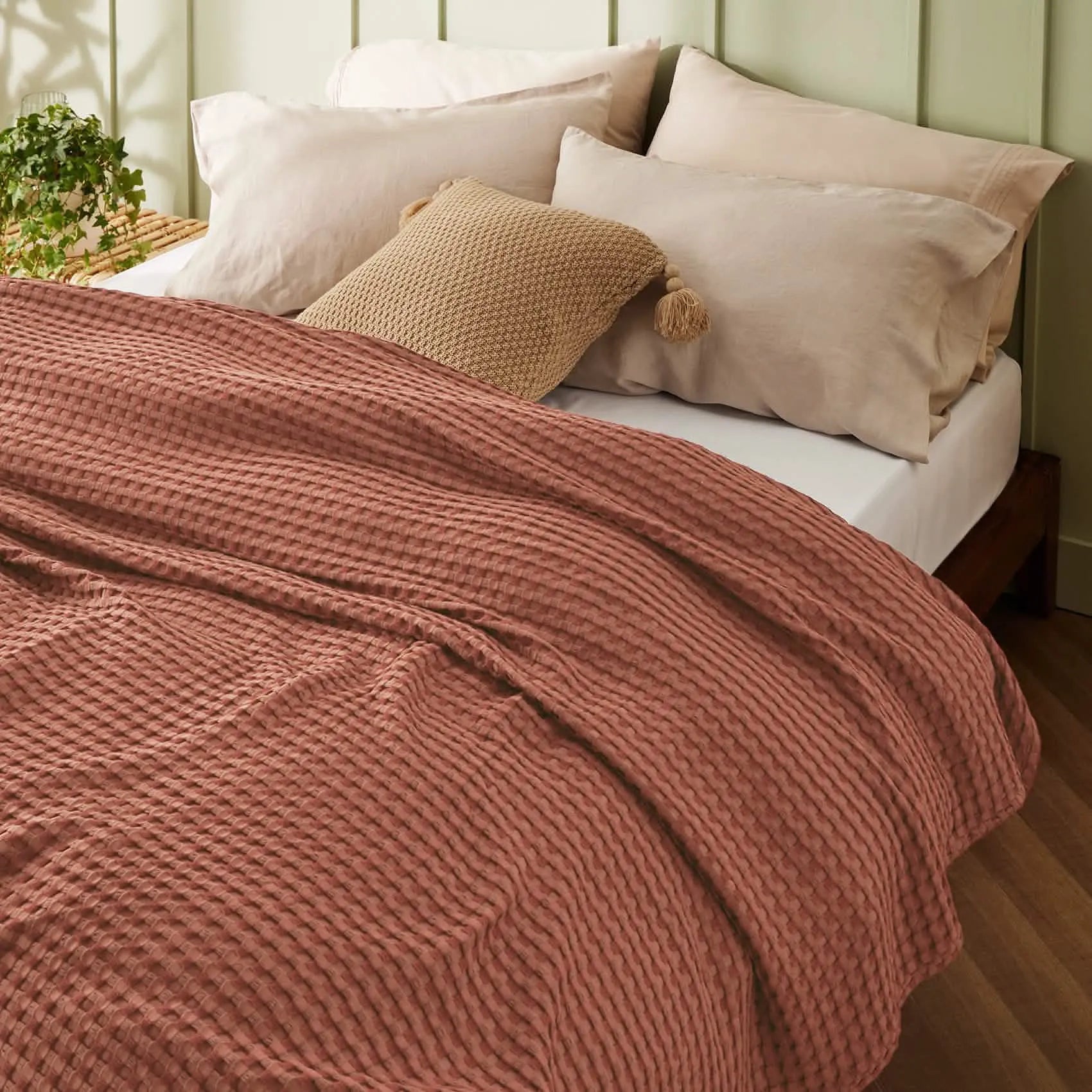 Bamboo Rayon Waffle Blanket