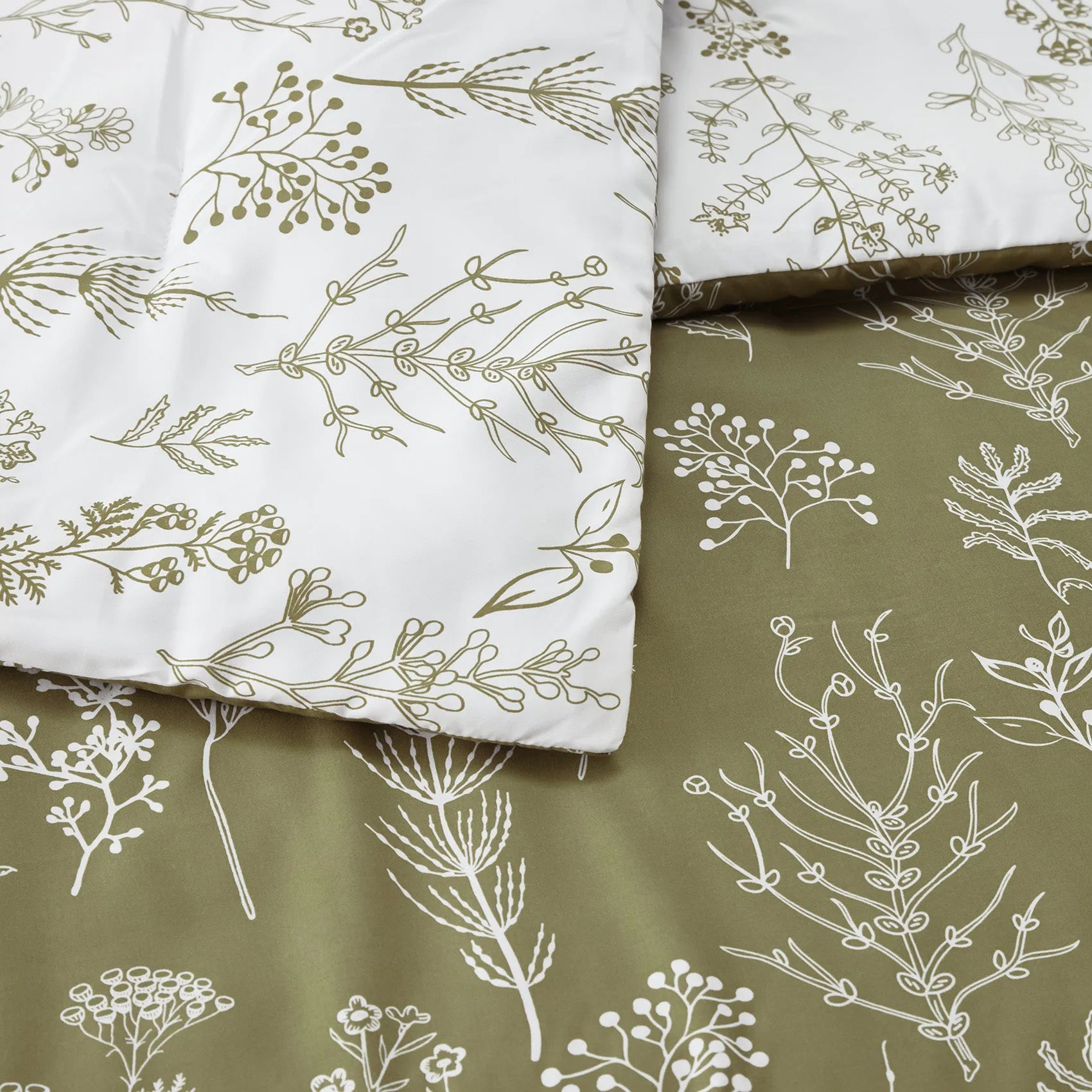 Reversible Floral Duvet Cover Set