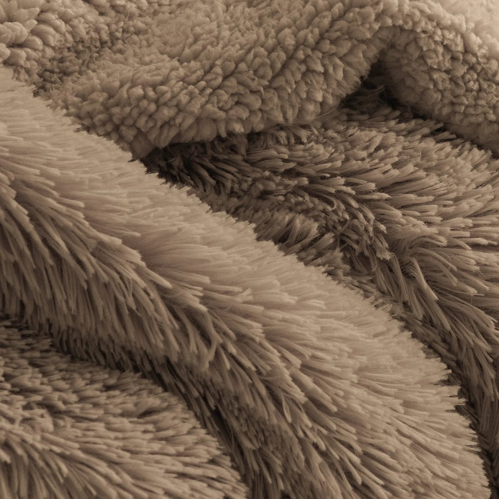 Fuzzy Faux Fur Throw Blanket
