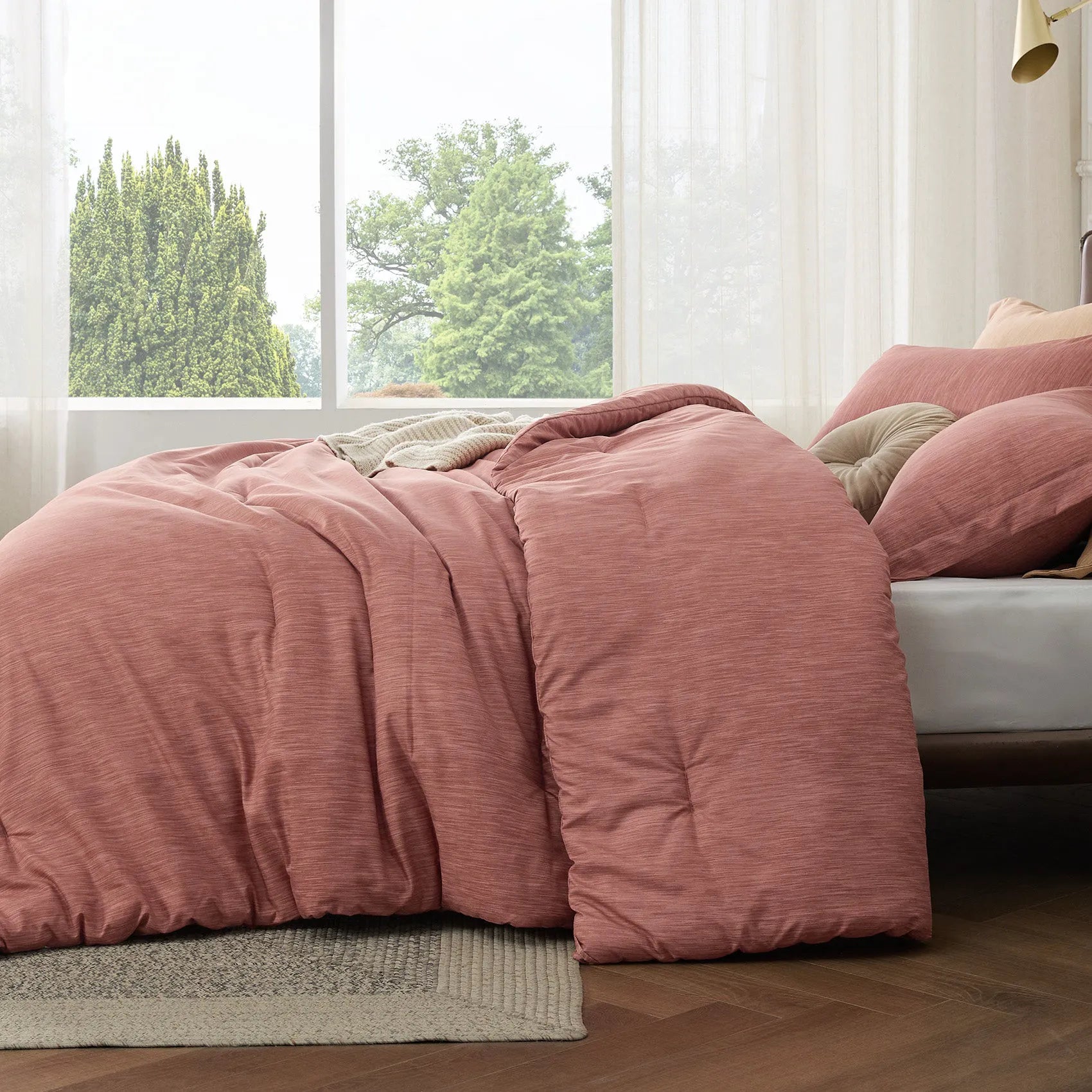 Cationic Dye Comforter Set - 90gsm
