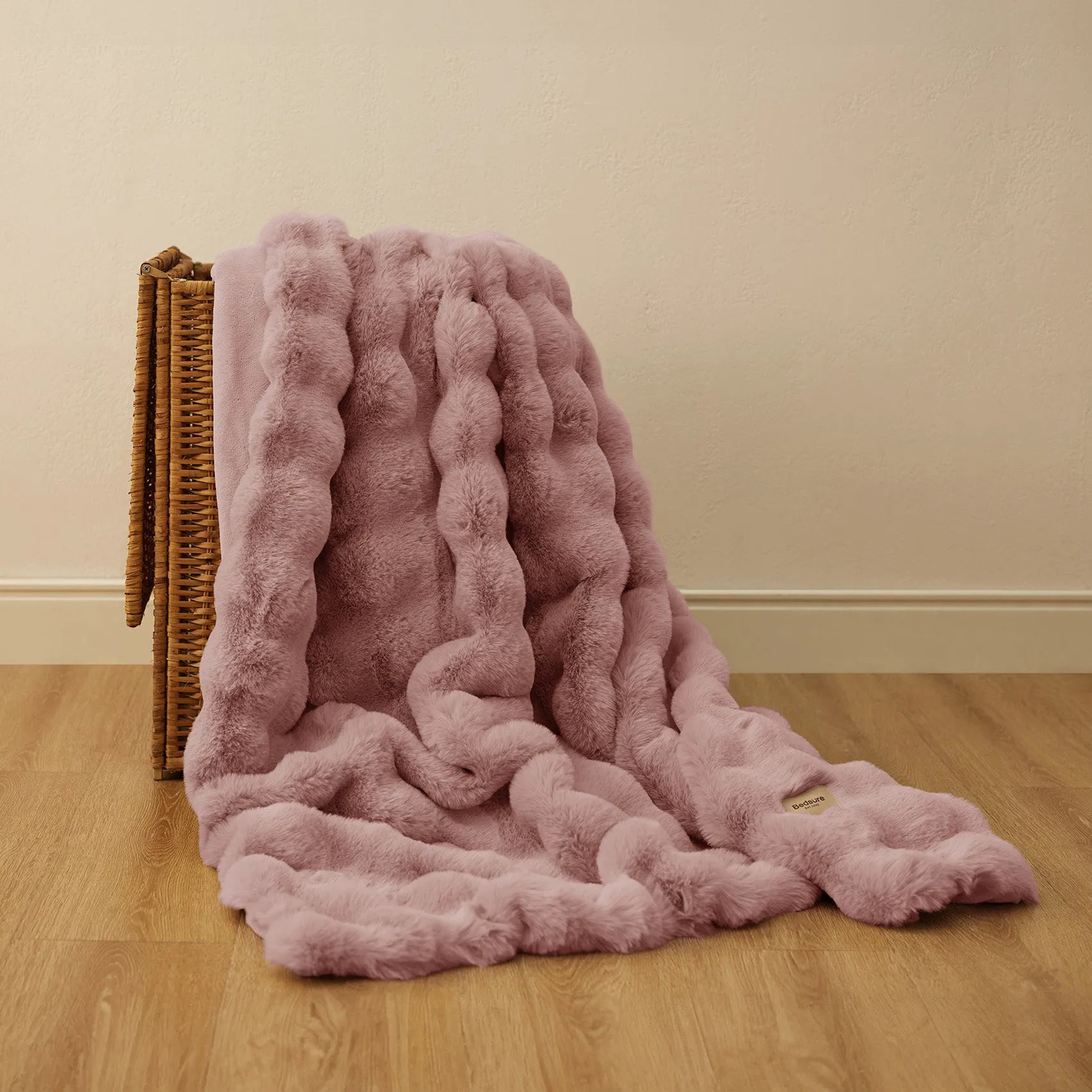 Faux Fur Bubble Blanket