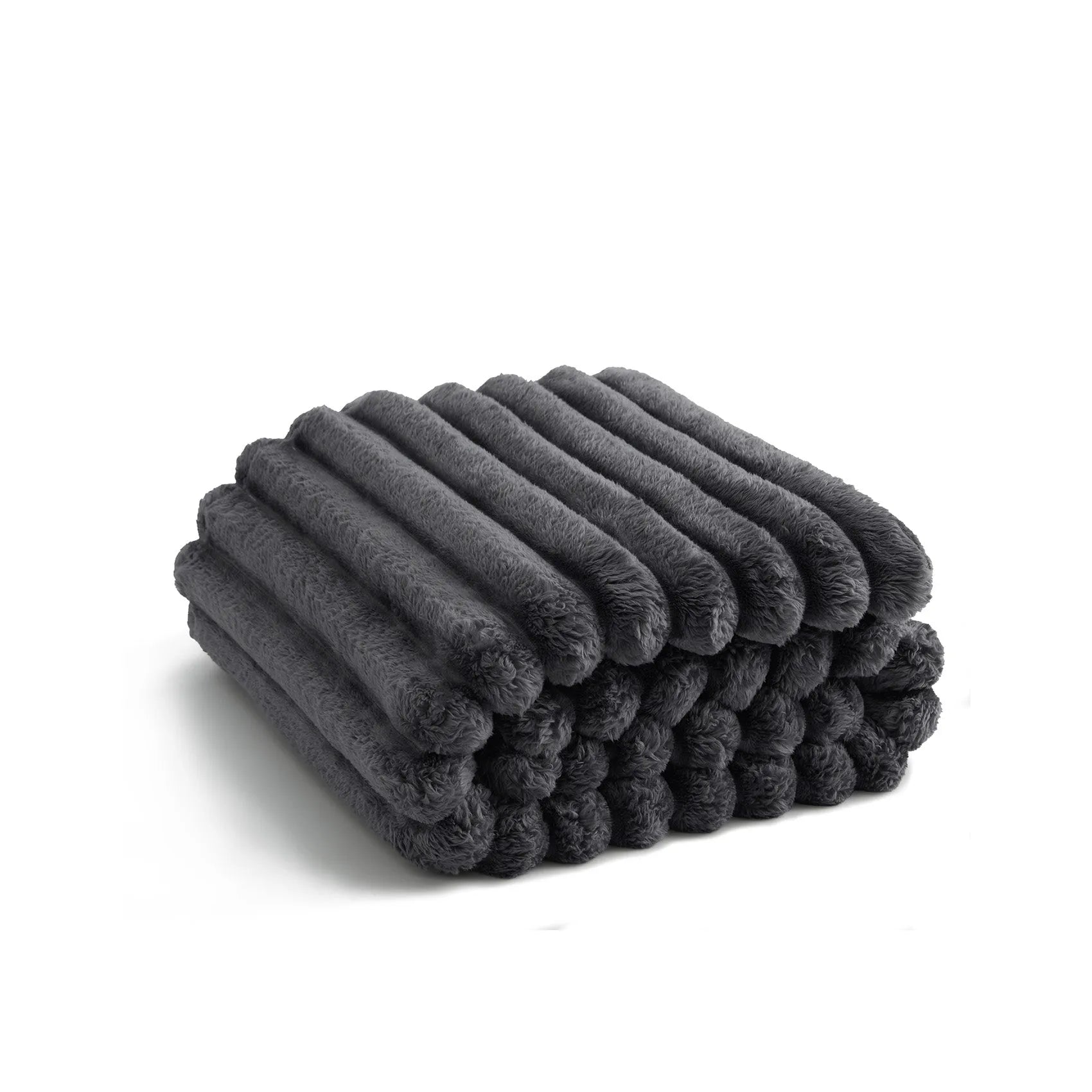 Luxplush Striped Throw Blanket