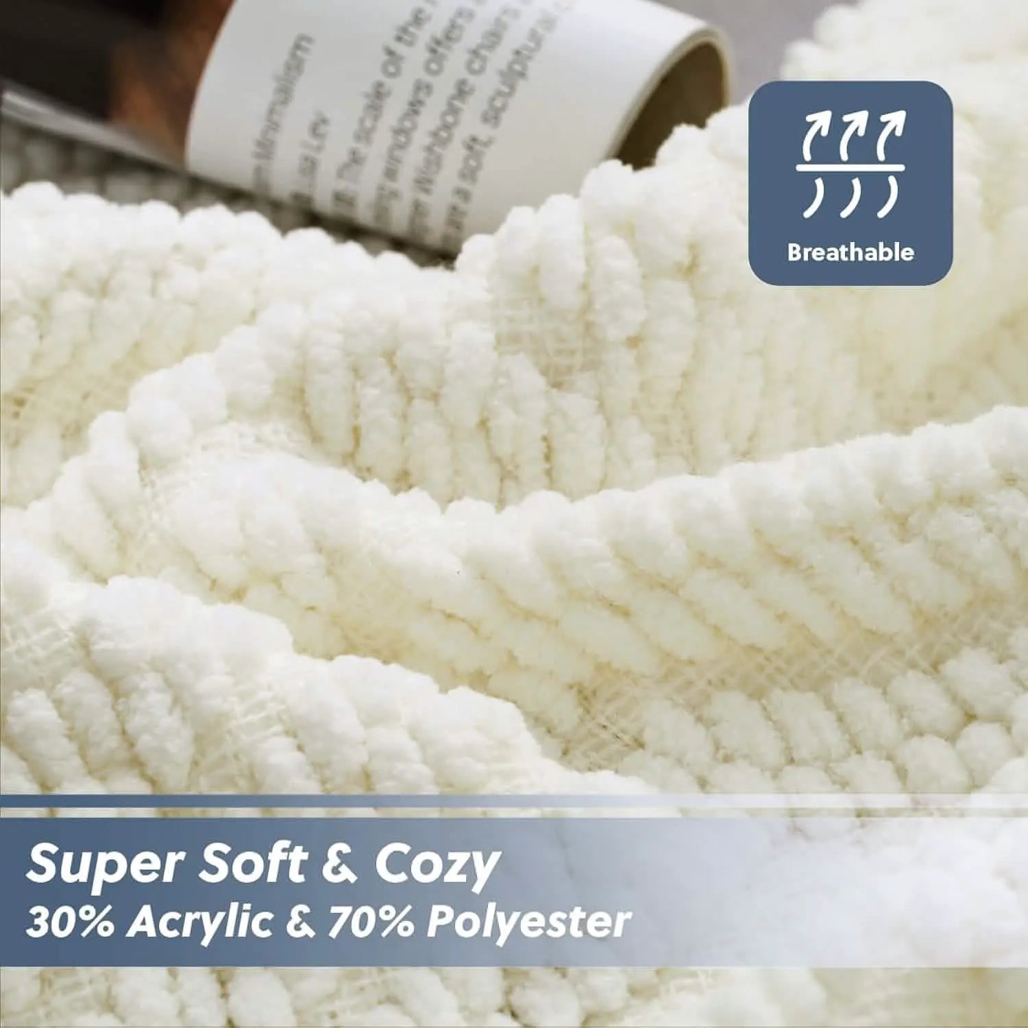 Multi-Purpose Knit Chenille Blanket