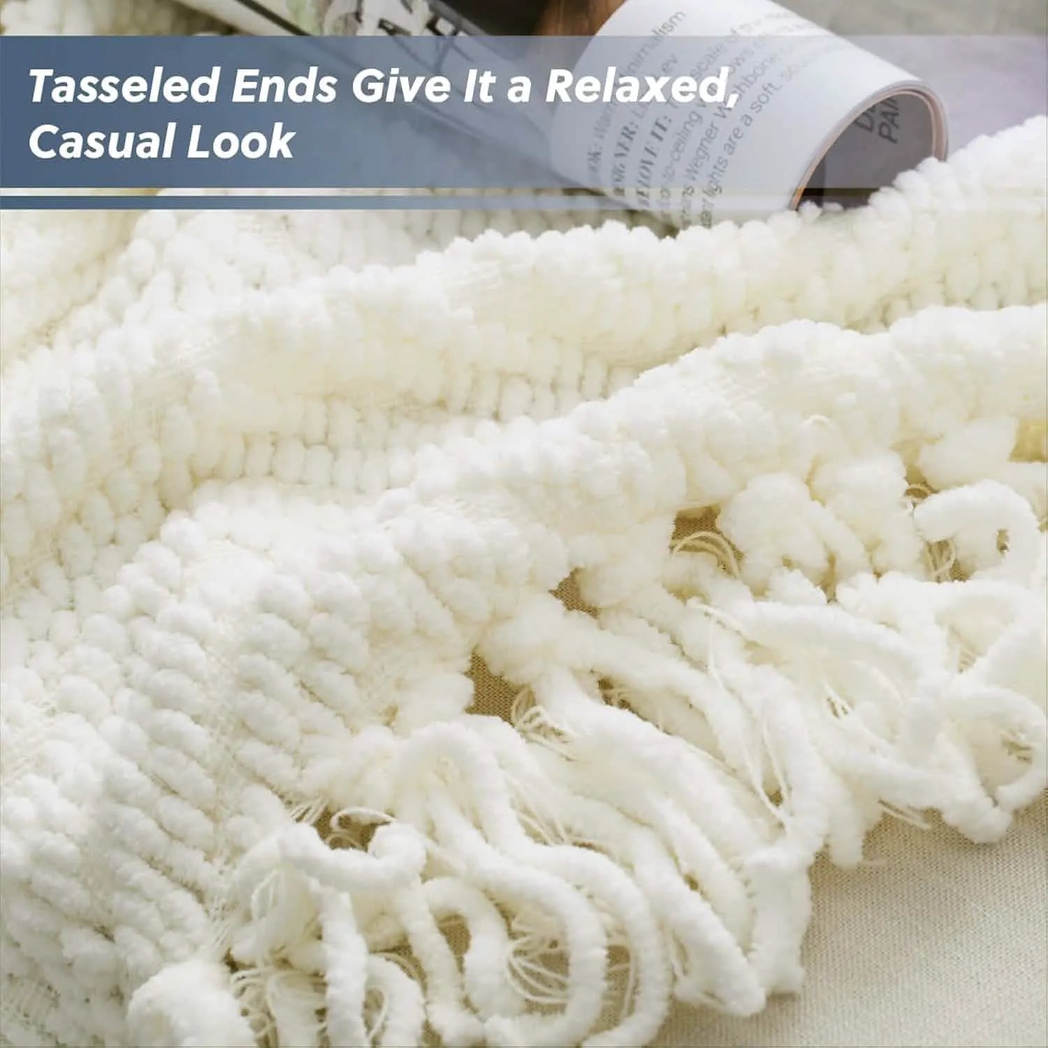 Multi-Purpose Knit Chenille Blanket