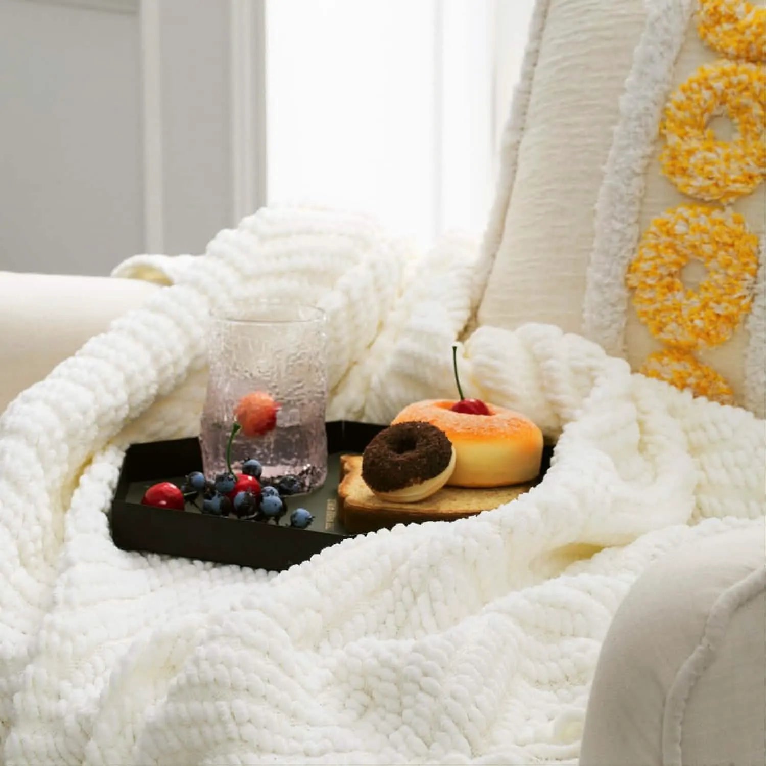 Multi-Purpose Knit Chenille Blanket