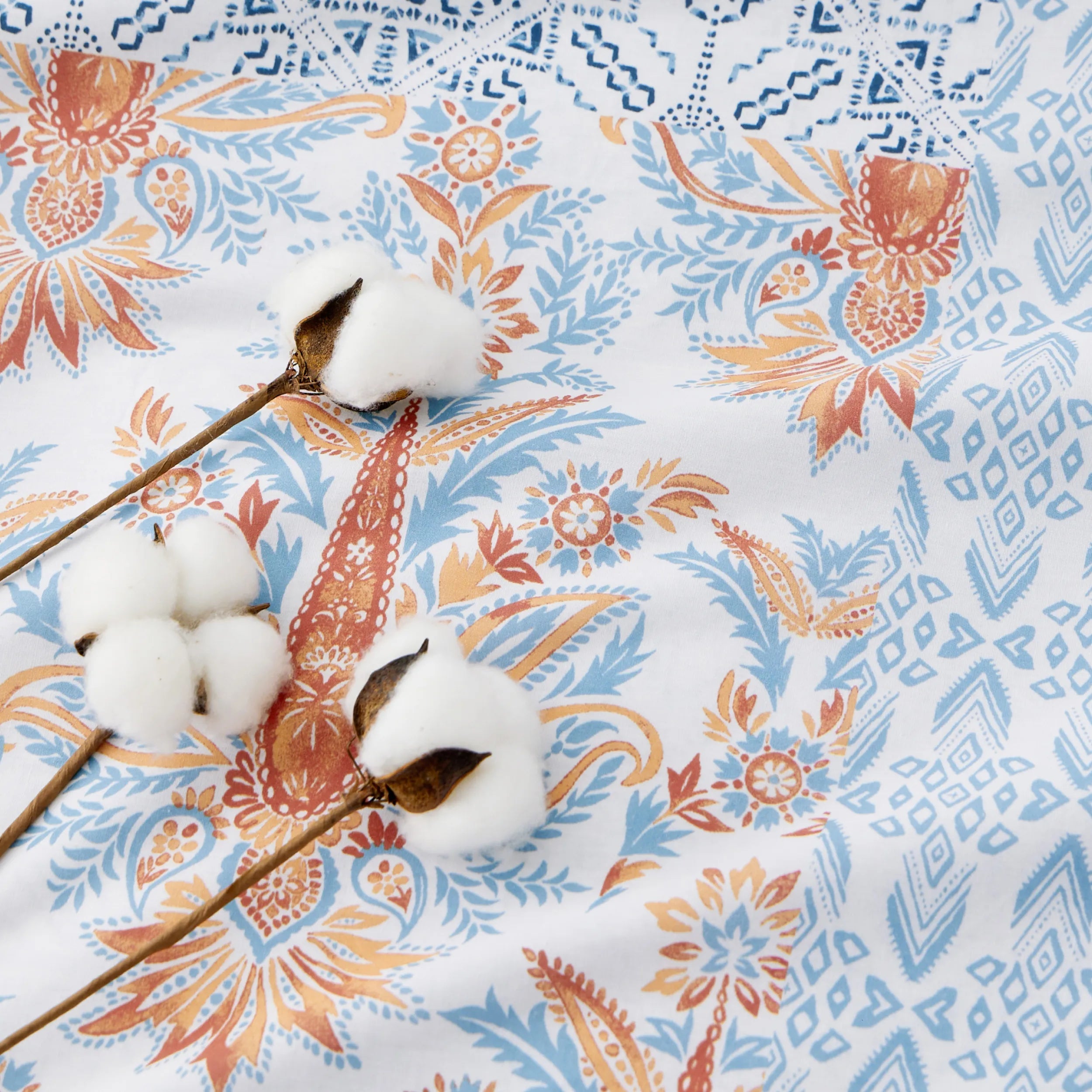 PureWoven™ 100% Cotton Patterned Duvet Cover Set