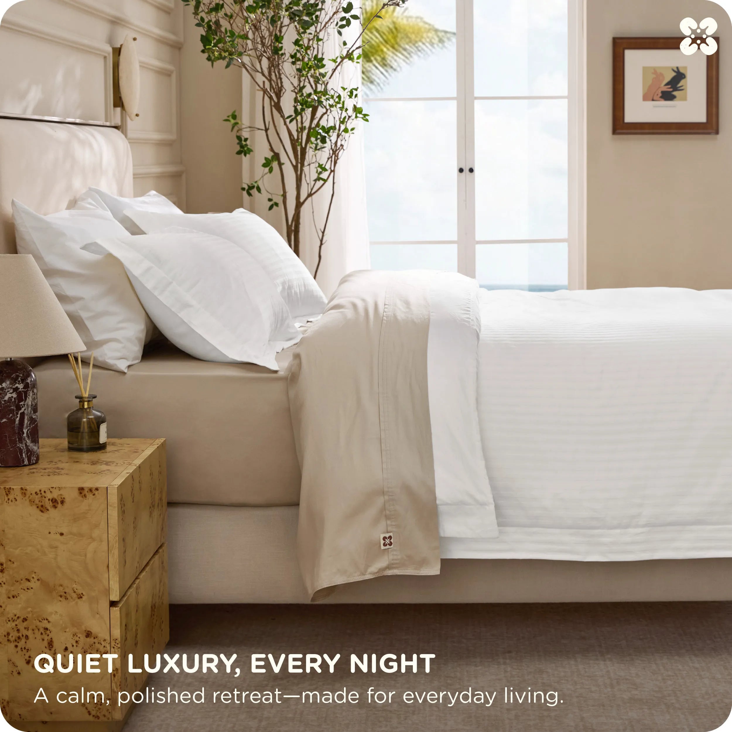 PureWoven™ Cotton Embroidered Hotel Duvet Cover Set