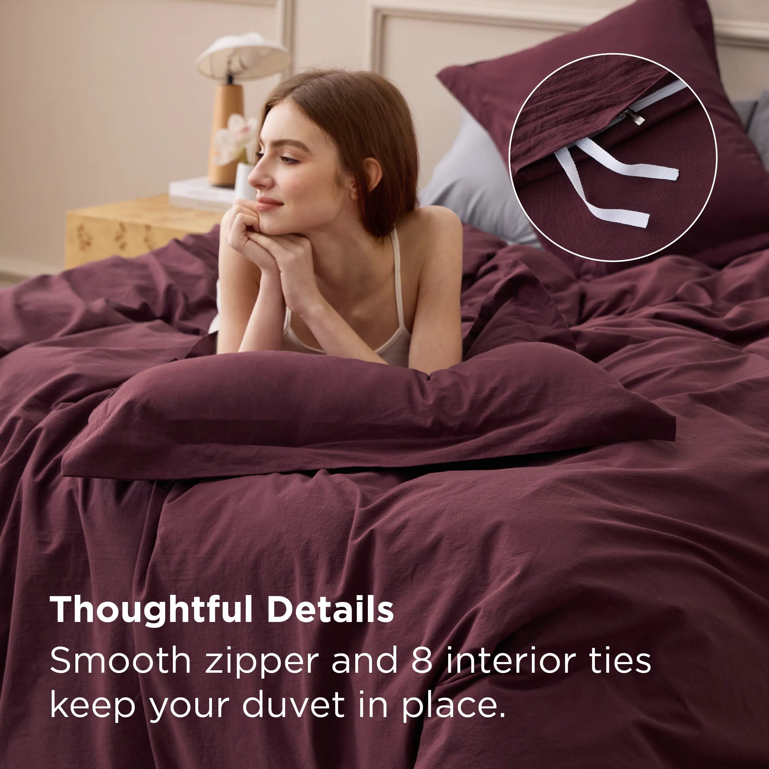 PureWoven™ Washed Cotton Duvet Cover Set
