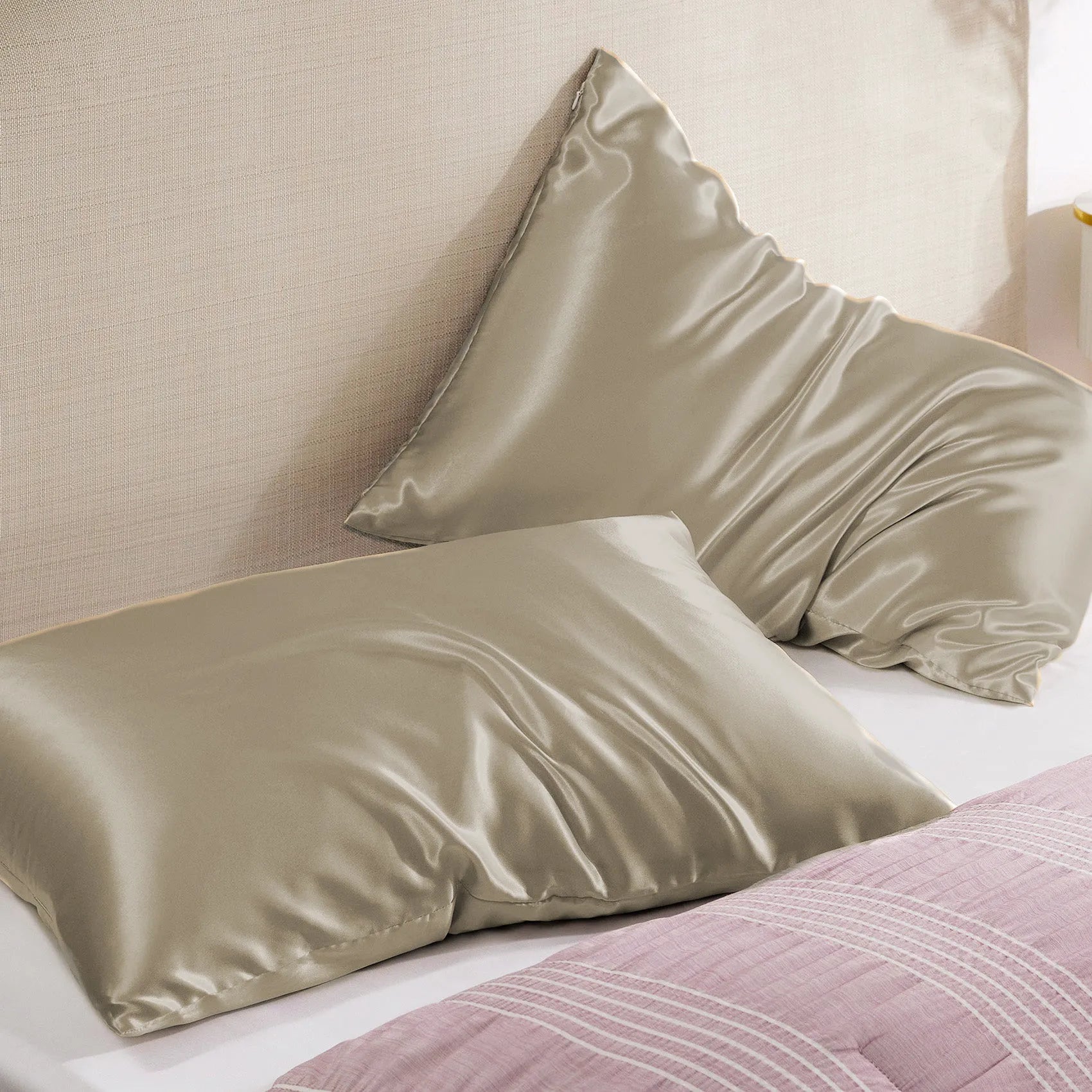 Luxurious Solid Satin Pillowcase