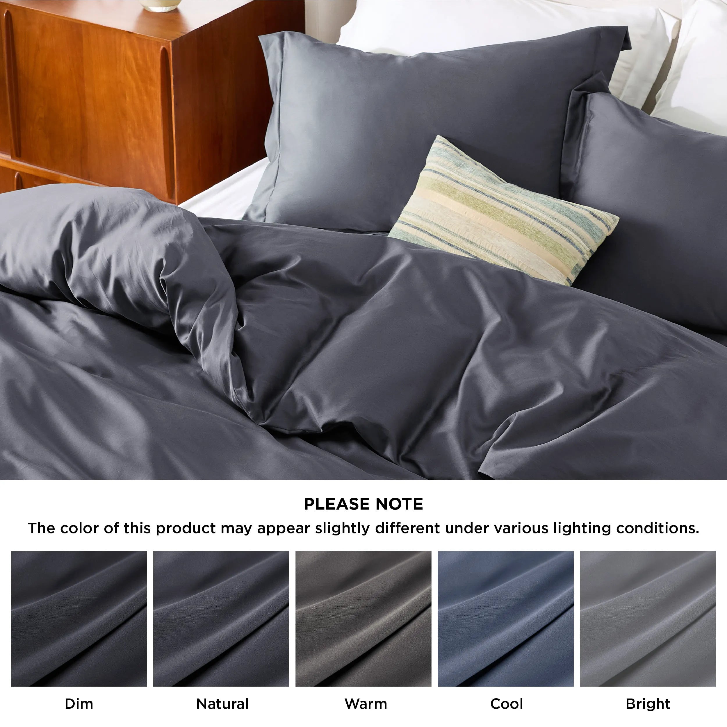 Lyocell Cotton Blend Duvet Cover Set