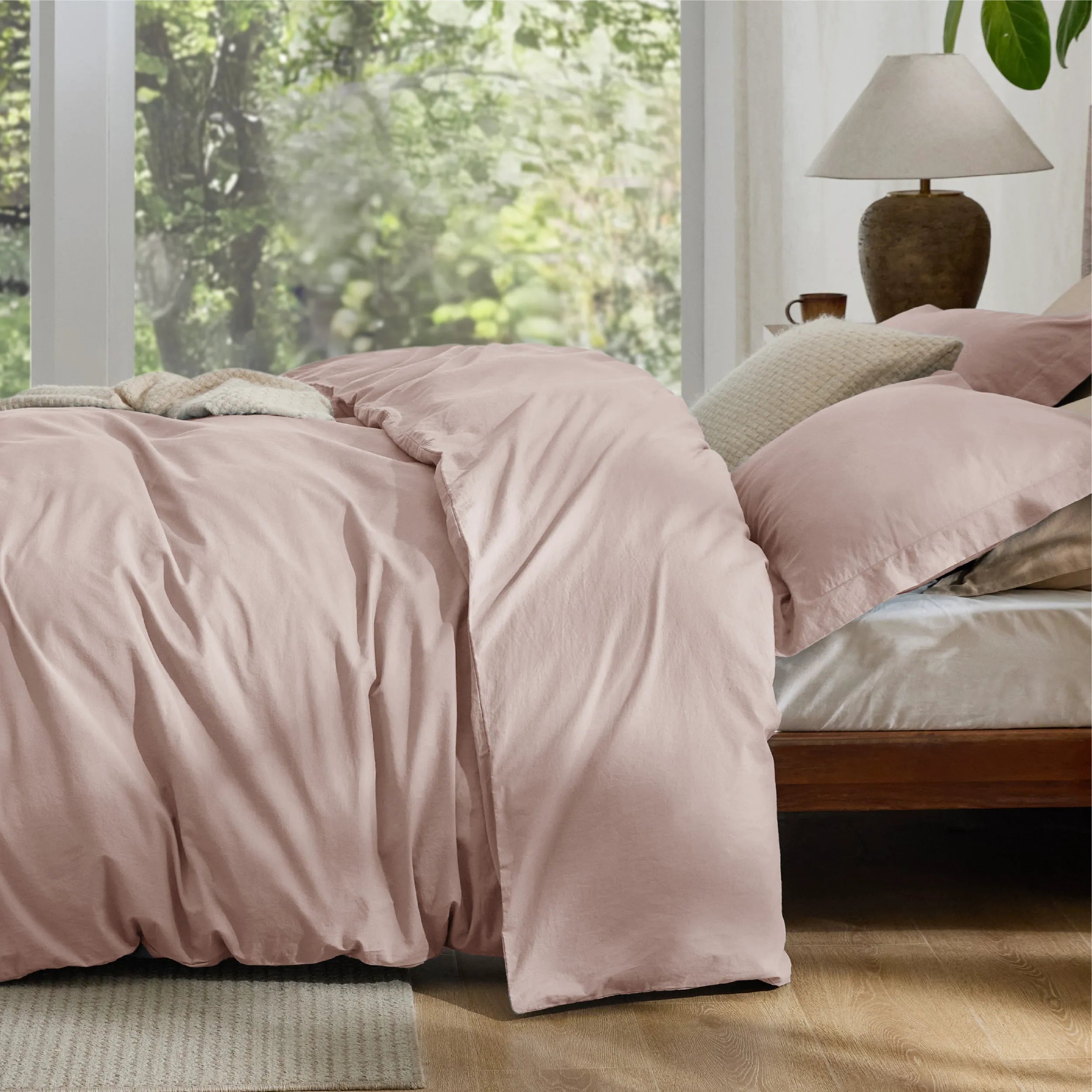 PureWoven™ Washed Cotton Duvet Cover Set
