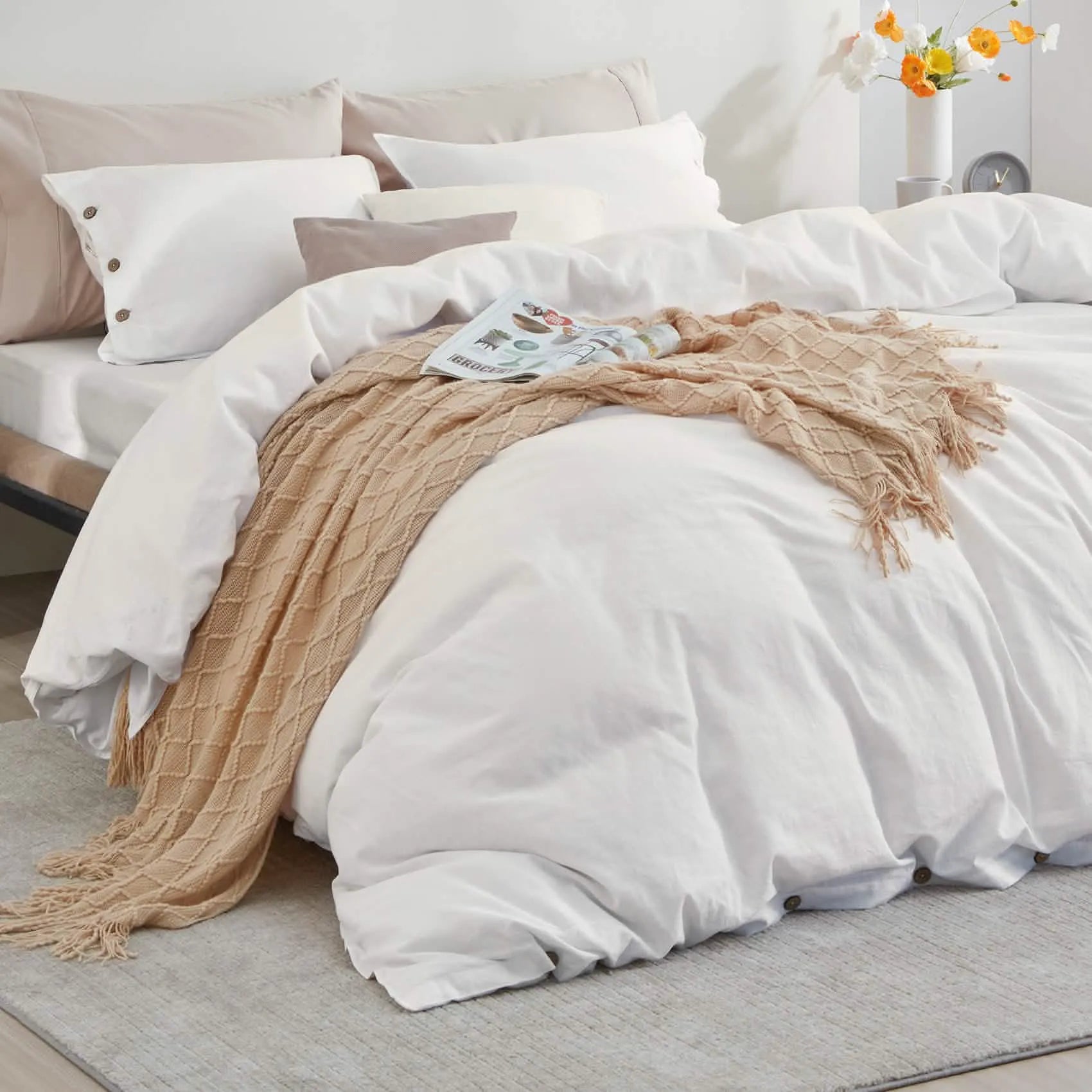 PureWoven™ Cotton-Linen Blend Duvet Cover Set