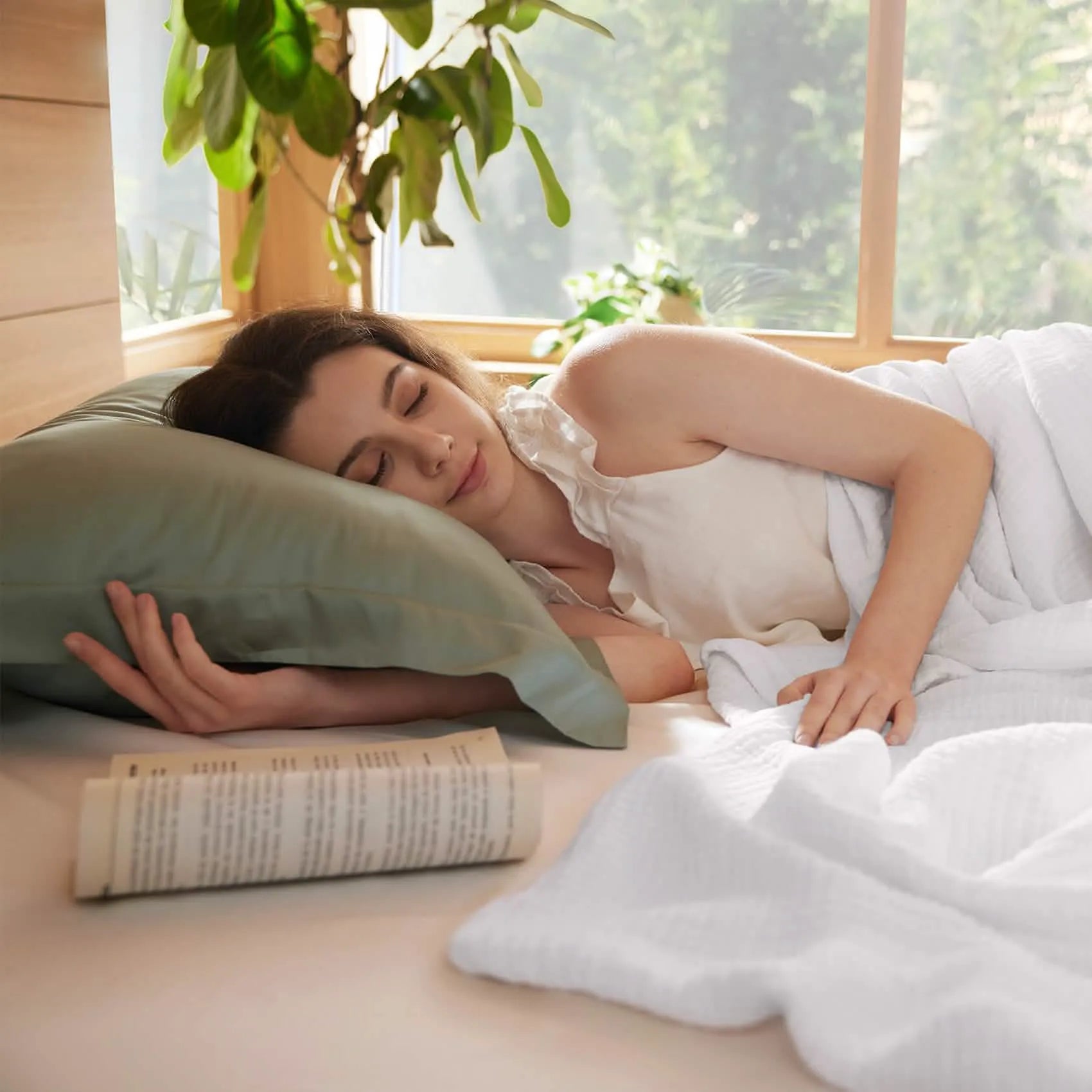 Spring Gauze Throw Blanket, 100% Cotton