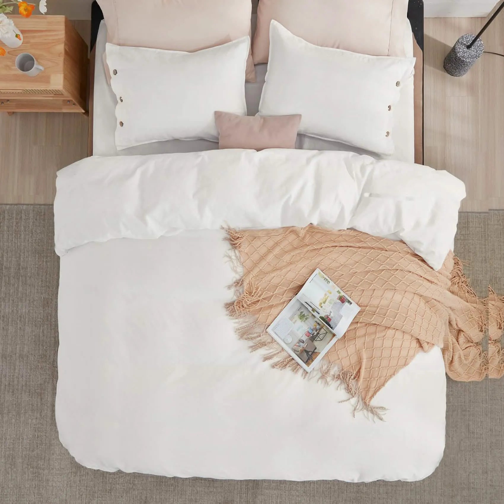 PureWoven™ Cotton-Linen Blend Duvet Cover Set