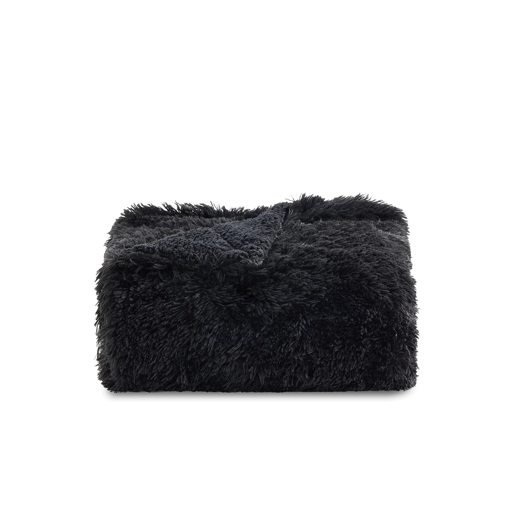 Fuzzy Faux Fur Throw Blanket
