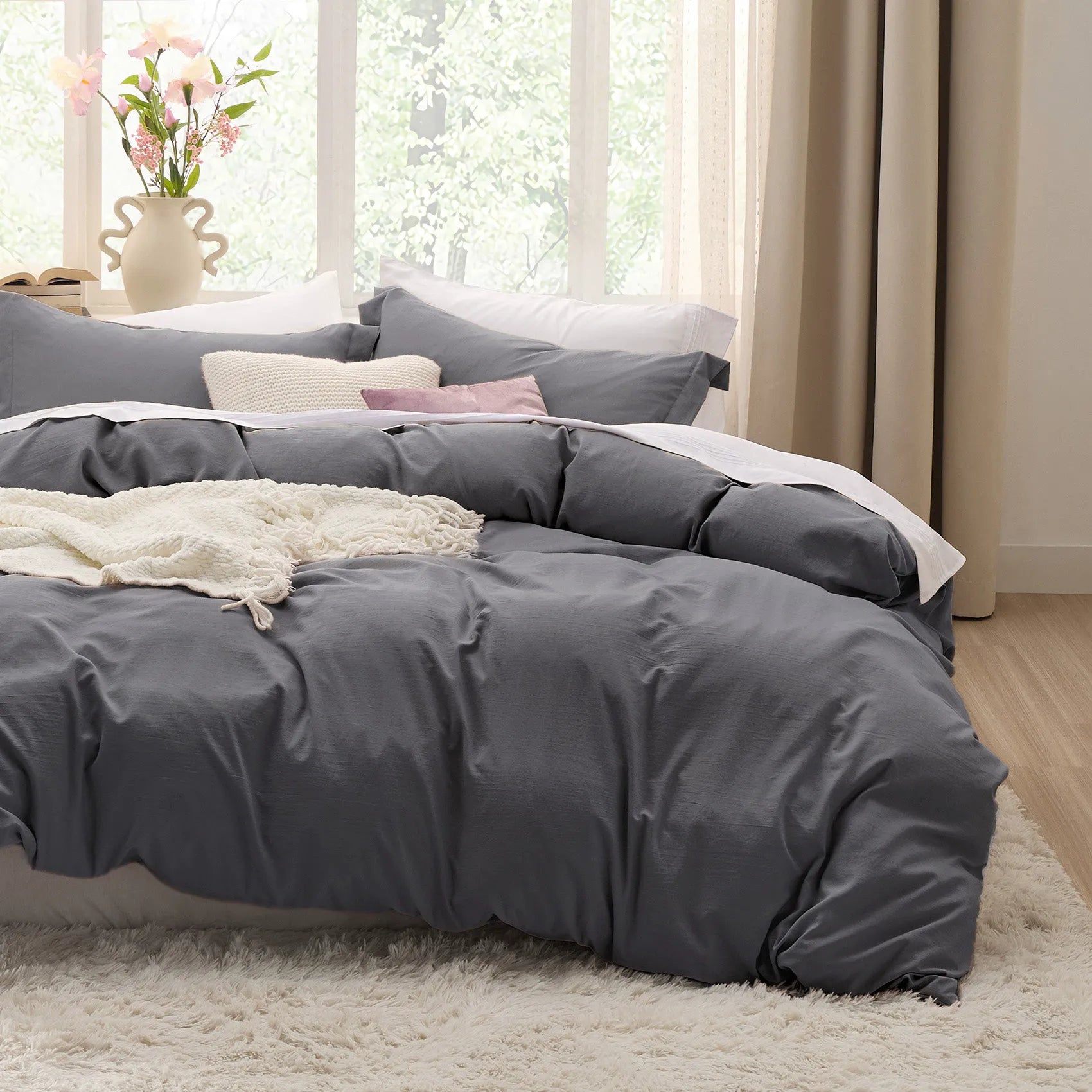Ultra-Soft Hypoallergenic Microfiber Duvet Cover Set