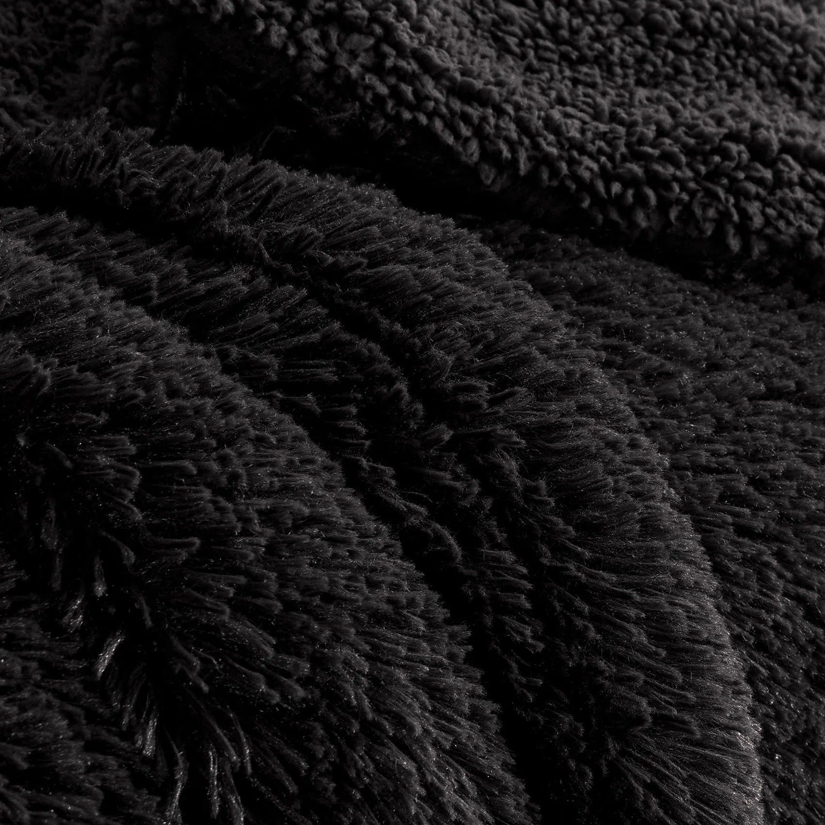 Fuzzy Faux Fur Throw Blanket