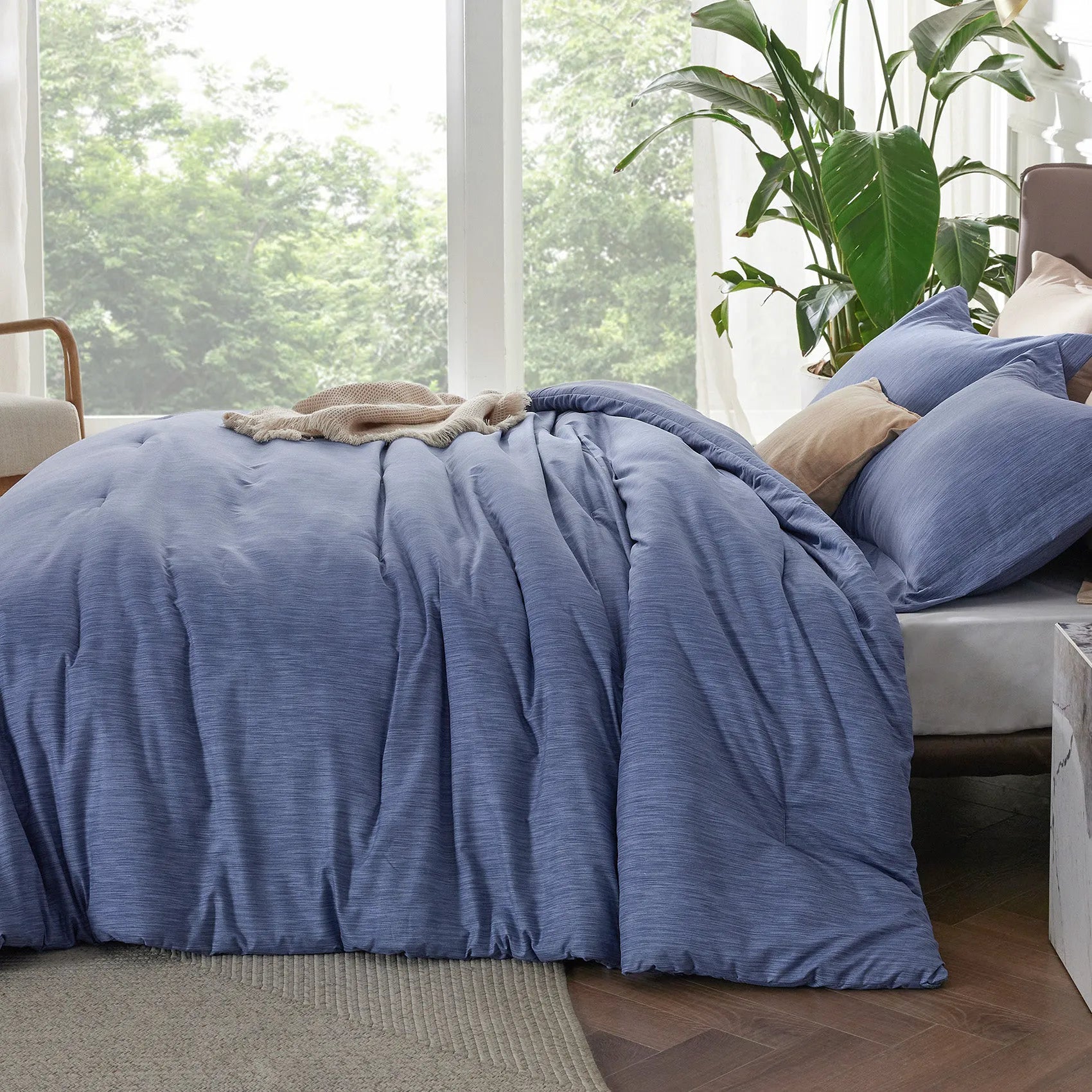 Cationic Dye Comforter Set - 90gsm