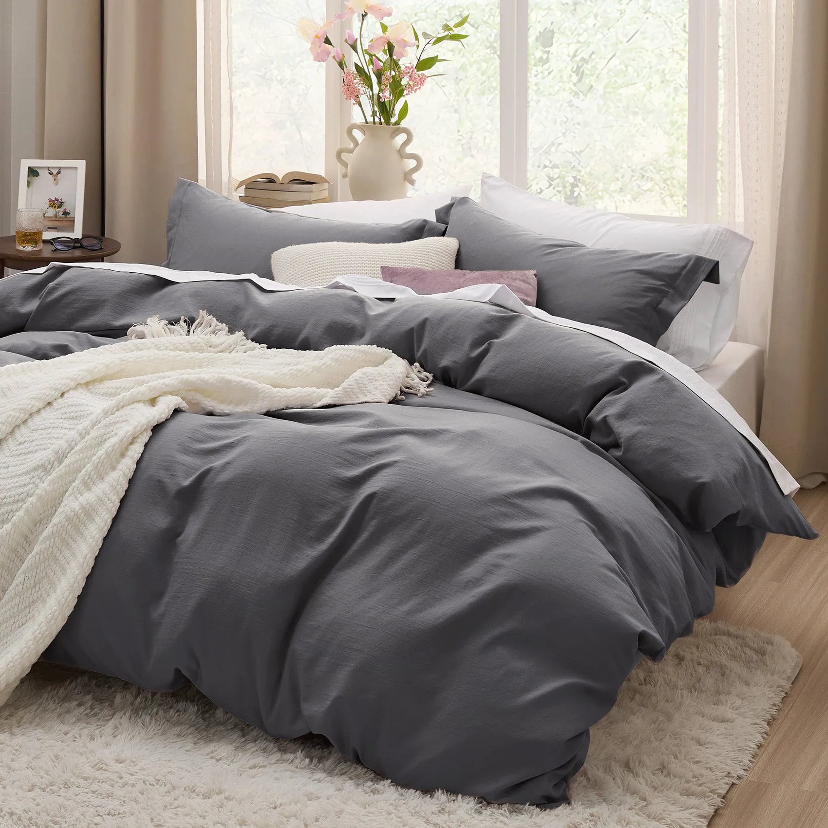 Ultra-Soft Hypoallergenic Microfiber Duvet Cover Set