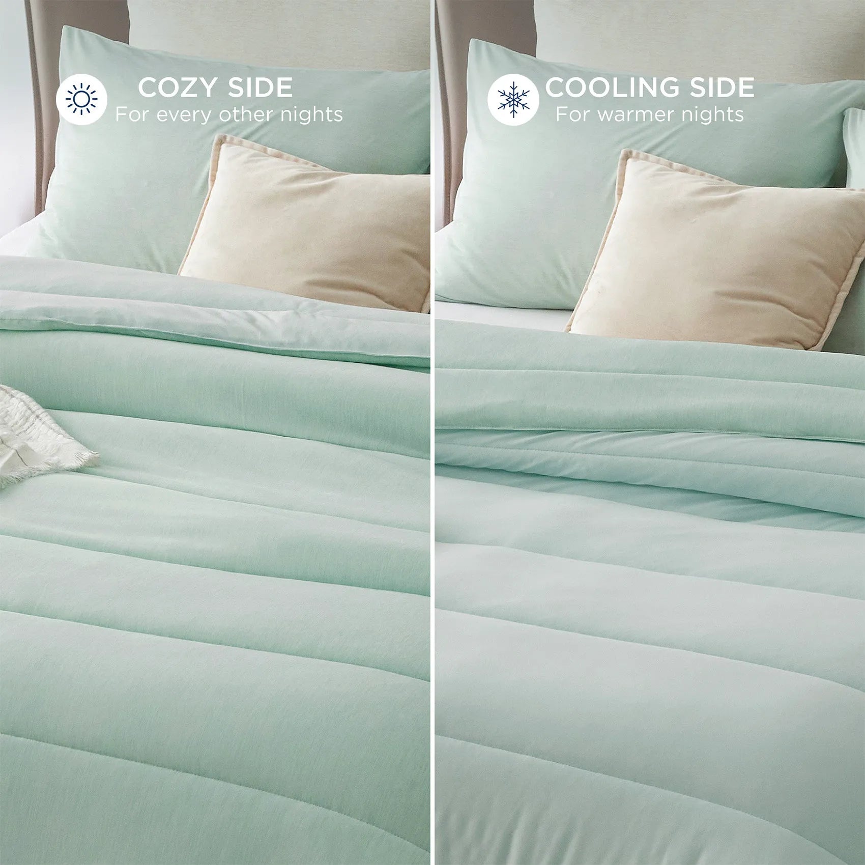 Reversible Warm & Cooling Comforter Set