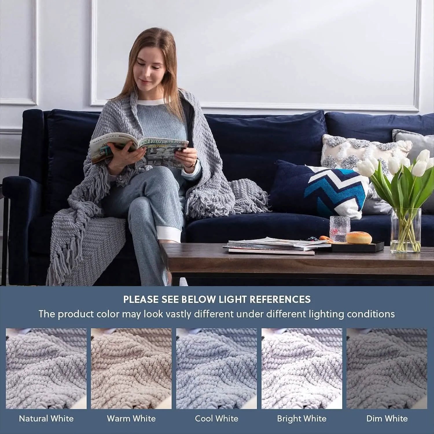 Multi-Purpose Knit Chenille Blanket