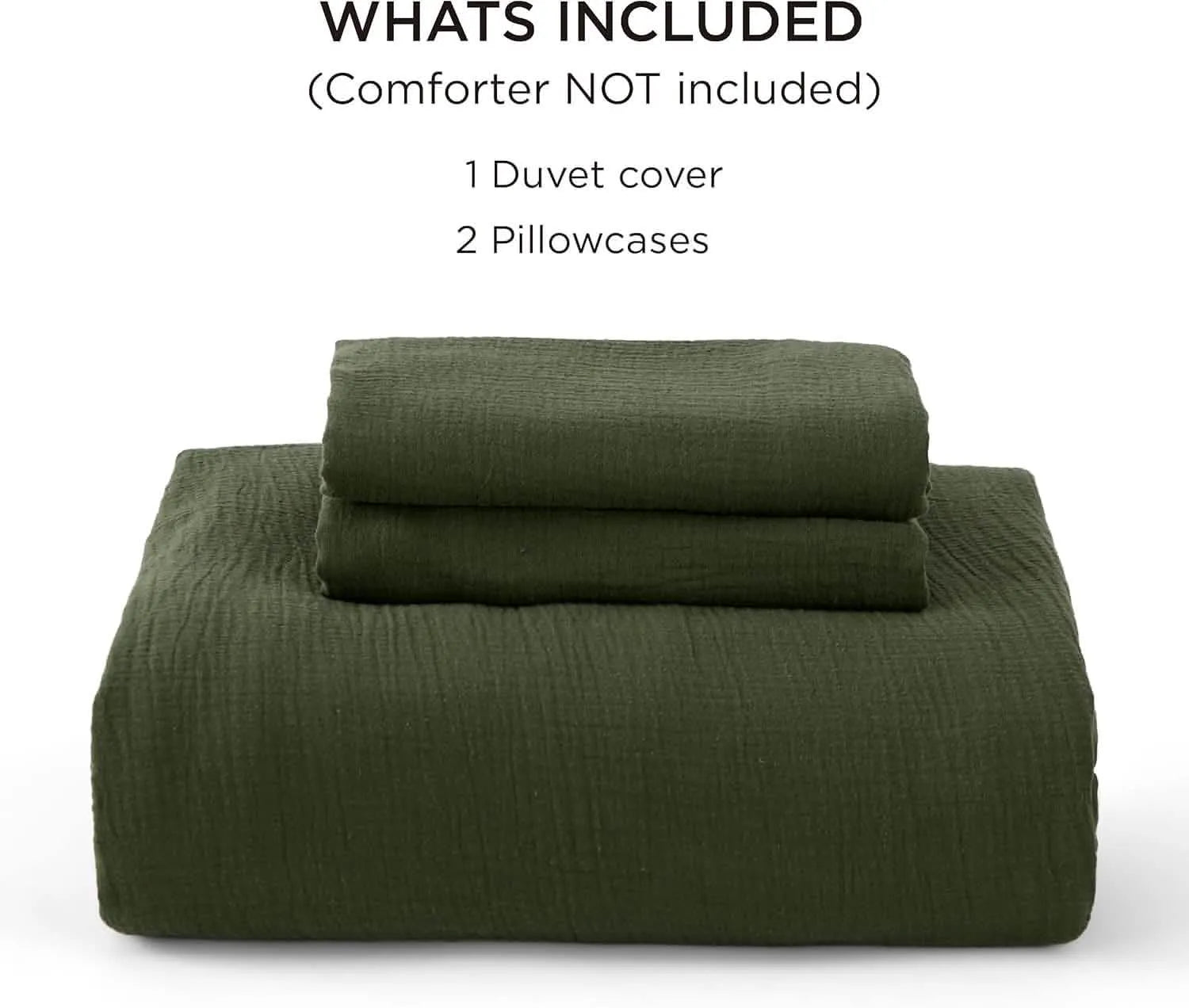 PureWoven™ 100% Muslin Duvet Cover Set