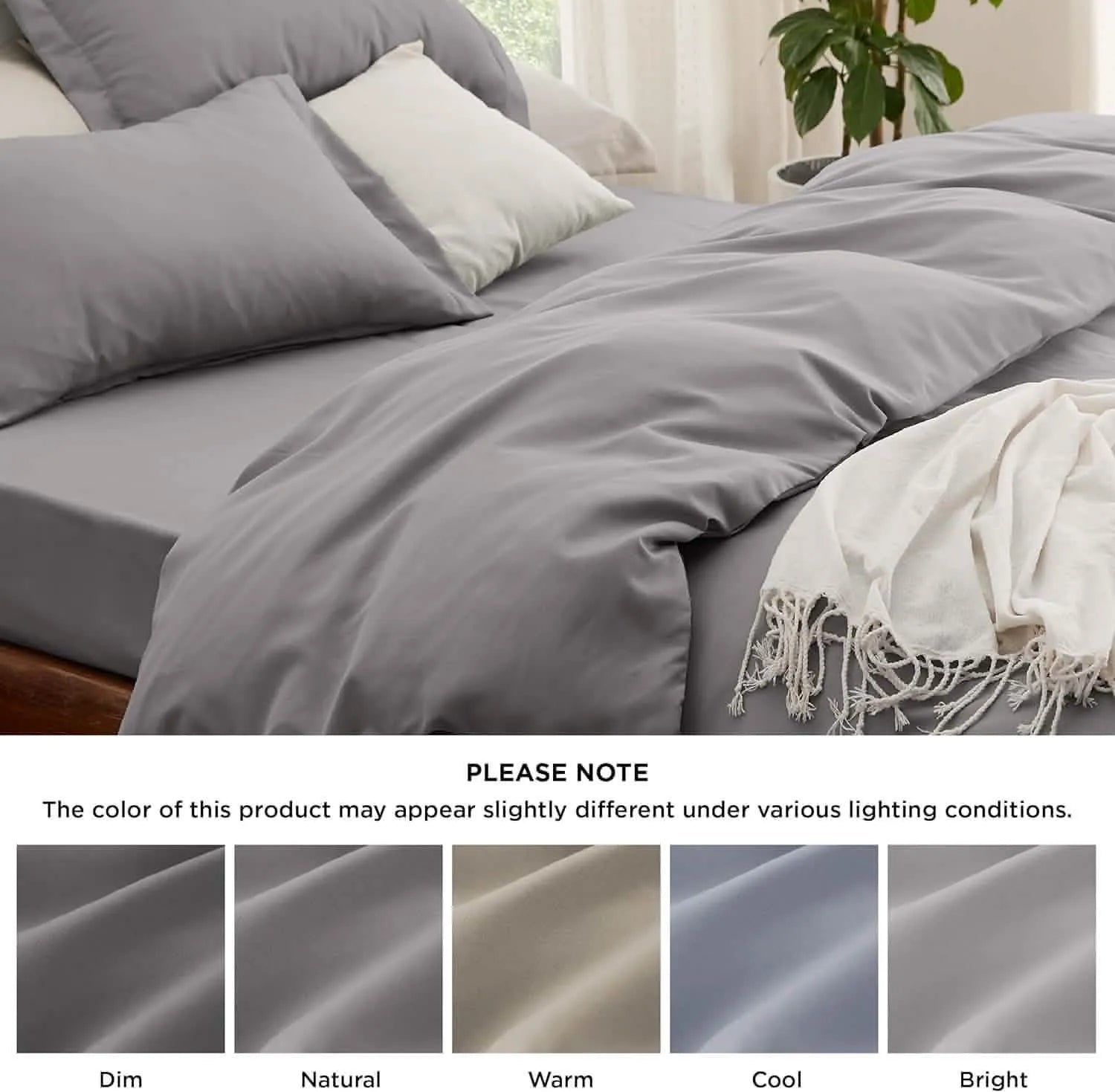 Brushed Microfiber Duvet Cover Set with Fitted Sheet