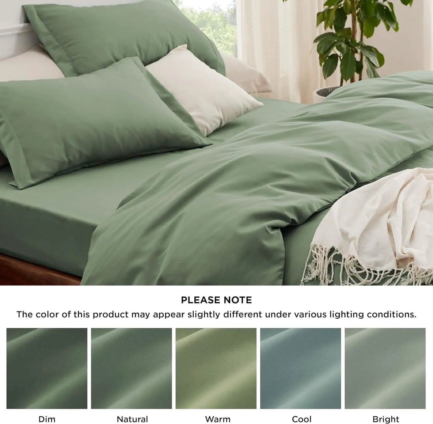 Brushed Microfiber Duvet Cover Set with Fitted Sheet