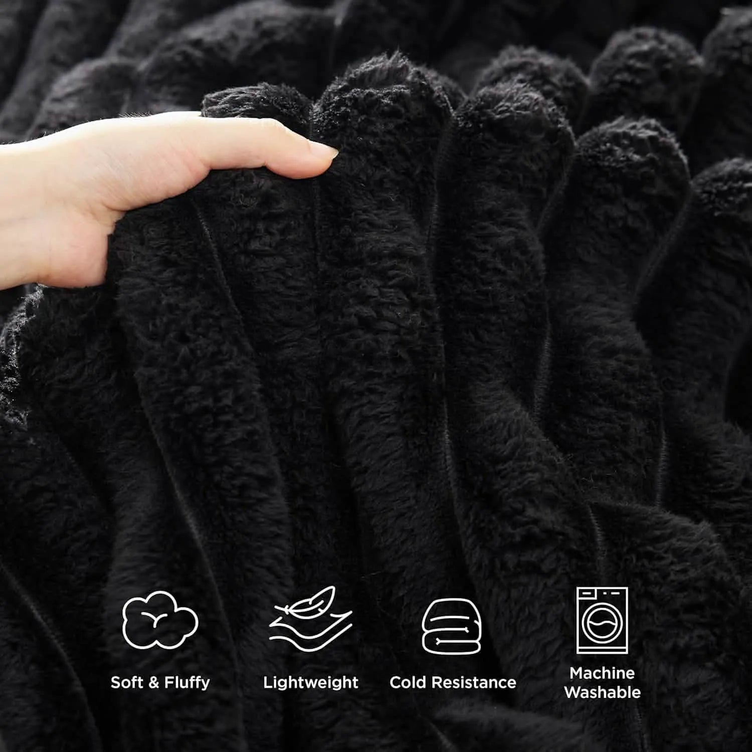 Luxplush Striped Throw Blanket