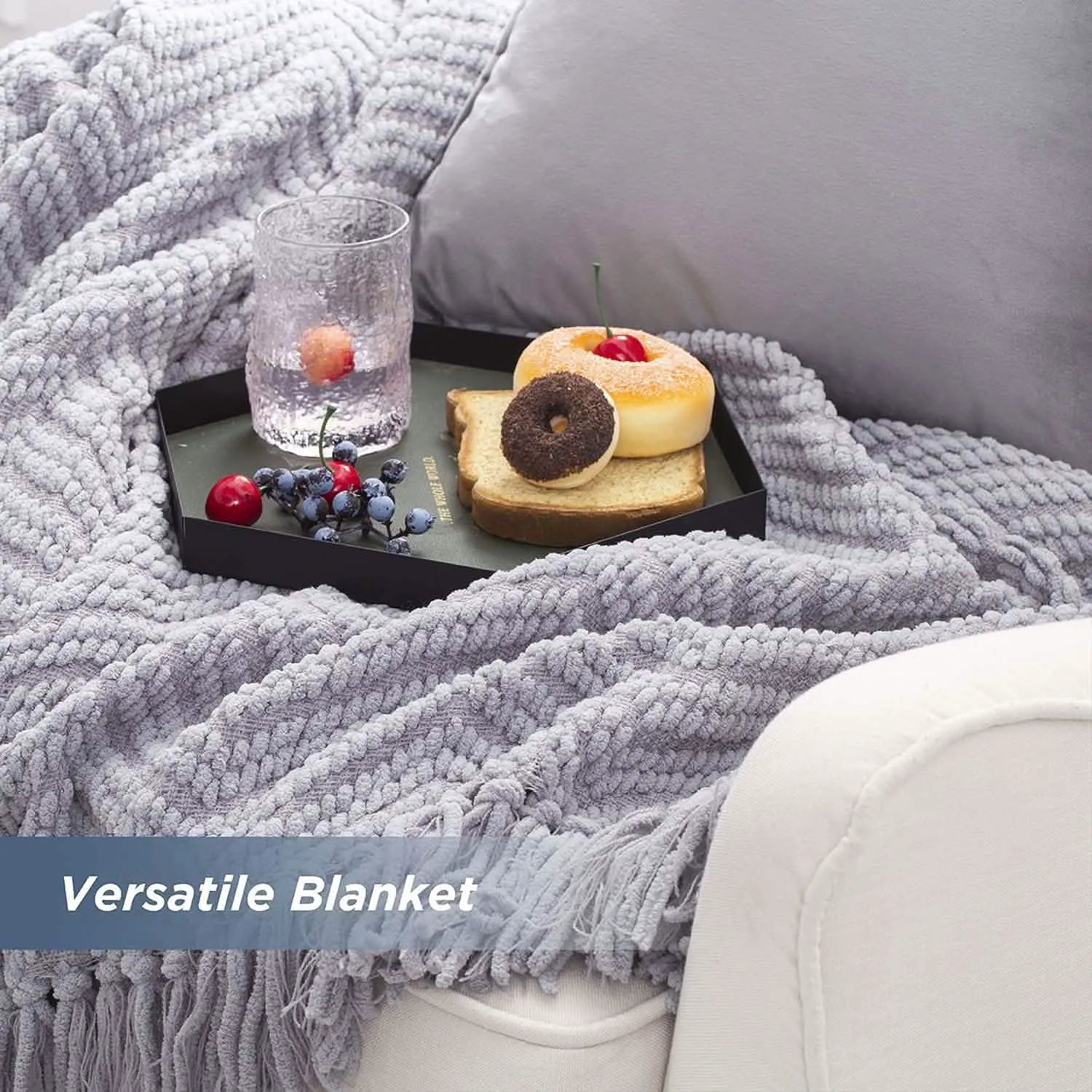 Multi-Purpose Knit Chenille Blanket