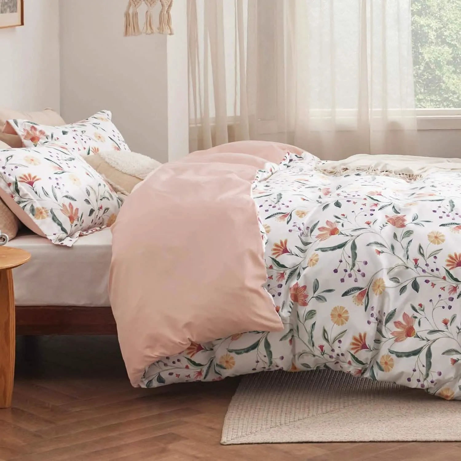 Reversible Light Duvet Cover Set
