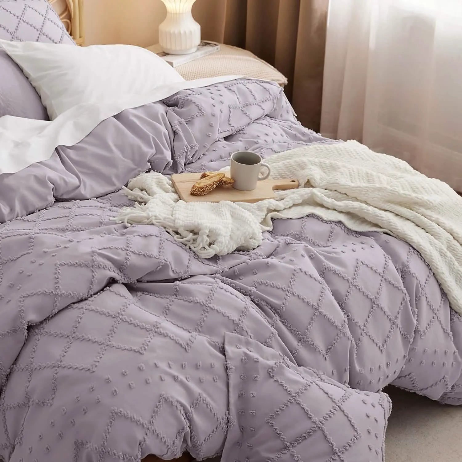 Boho Embroidery Duvet Cover Set