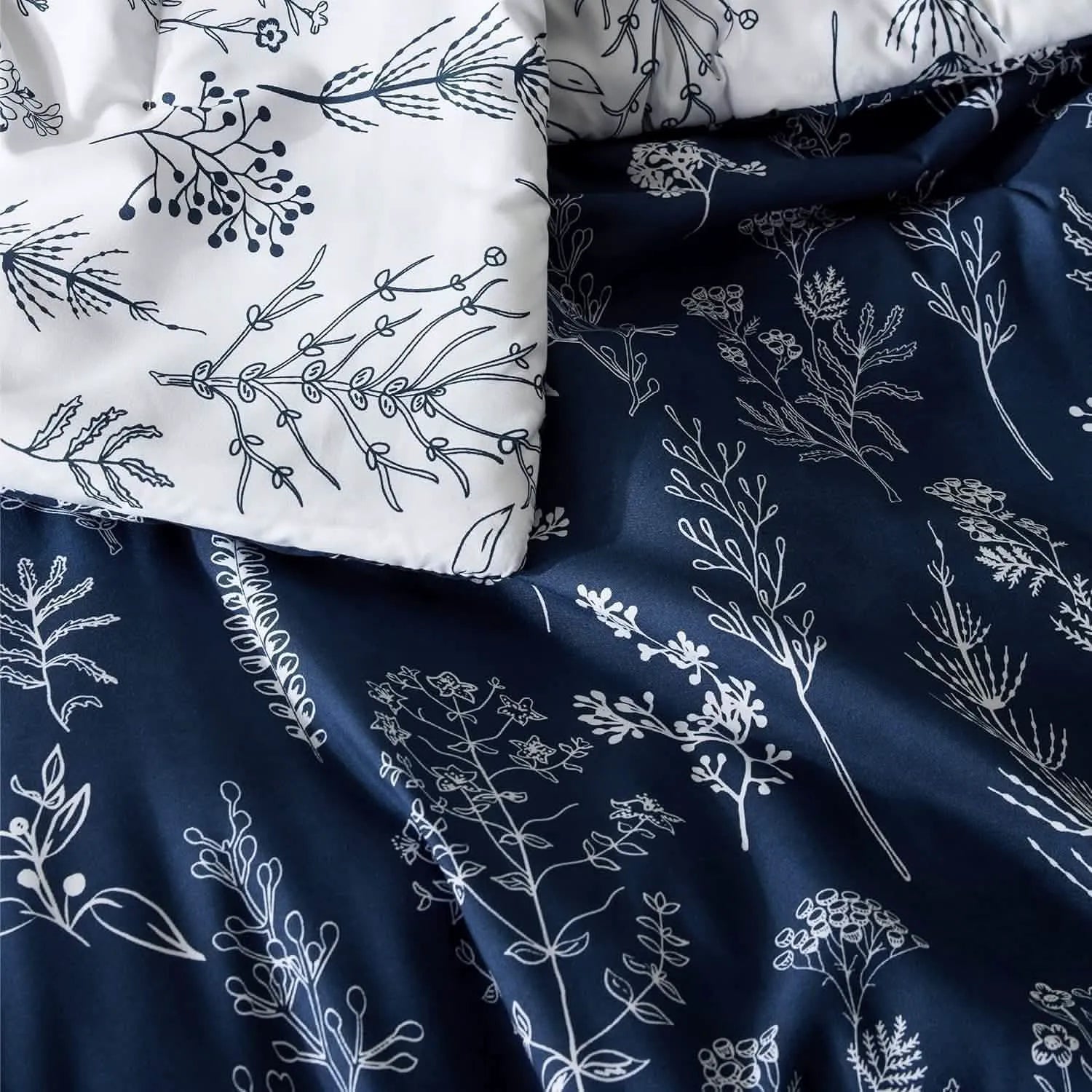 Reversible Floral Comforter Set