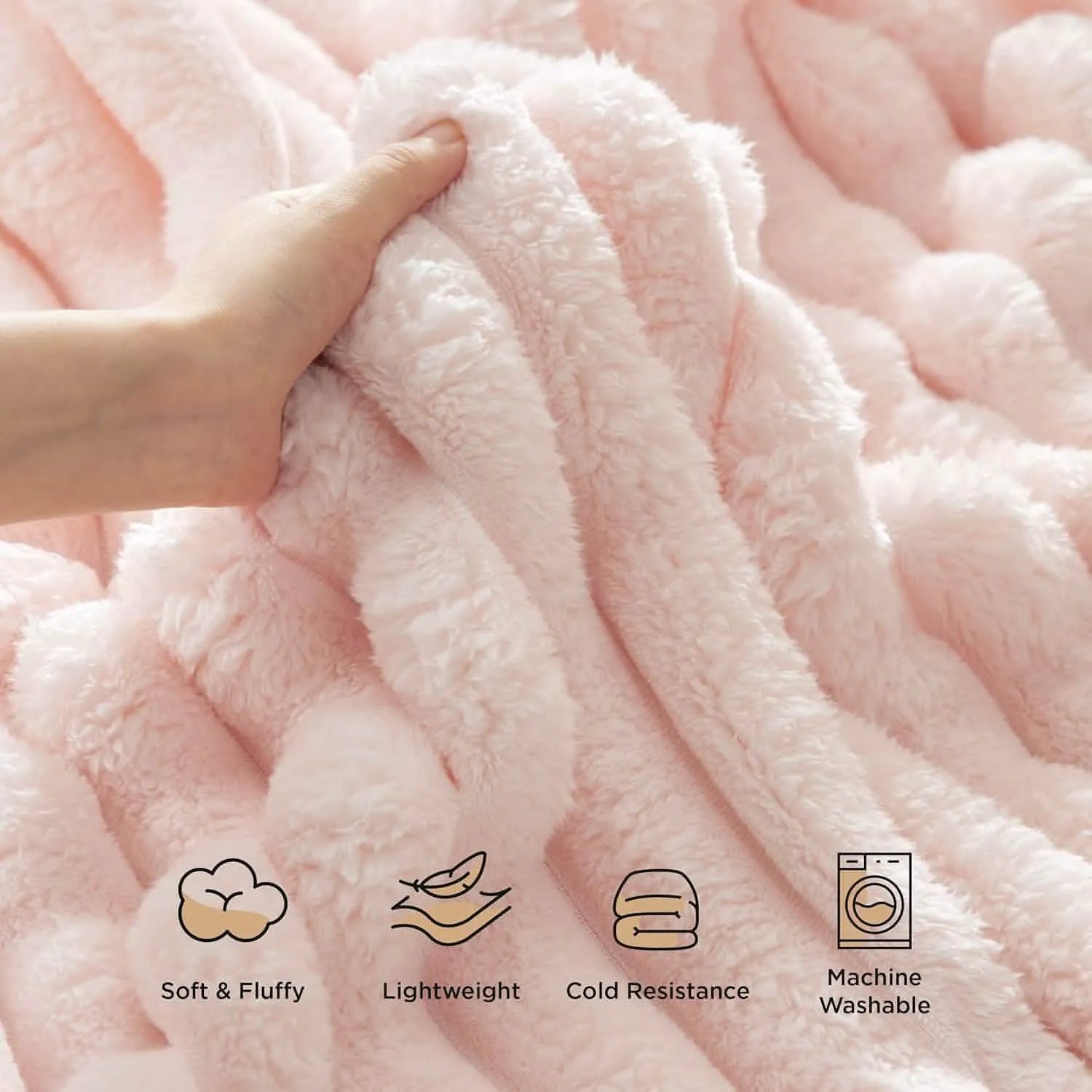 Luxplush Striped Throw Blanket