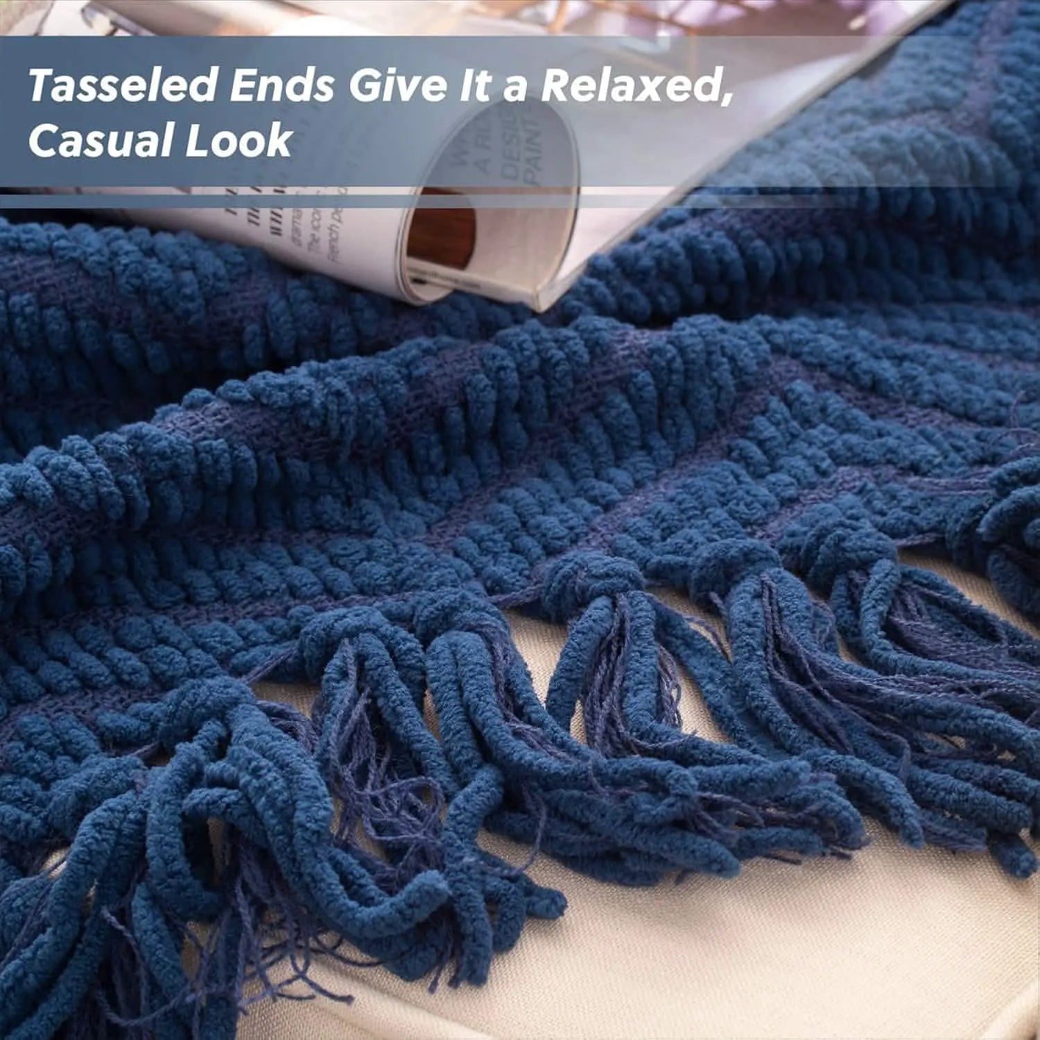 Multi-Purpose Knit Chenille Blanket