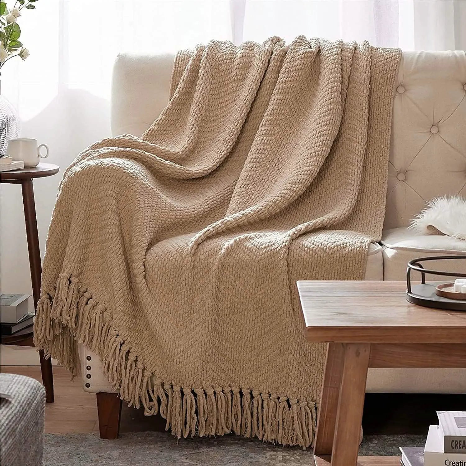 Multi-Purpose Knit Chenille Blanket