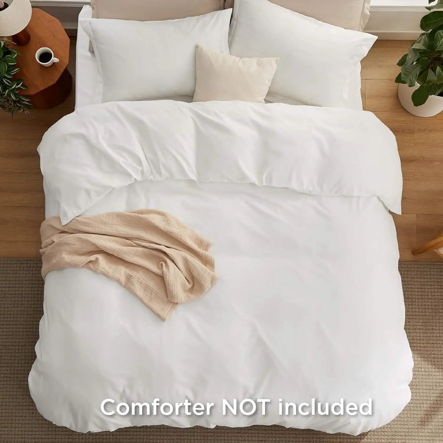 Brushed Microfiber Duvet Cover Set with Fitted Sheet