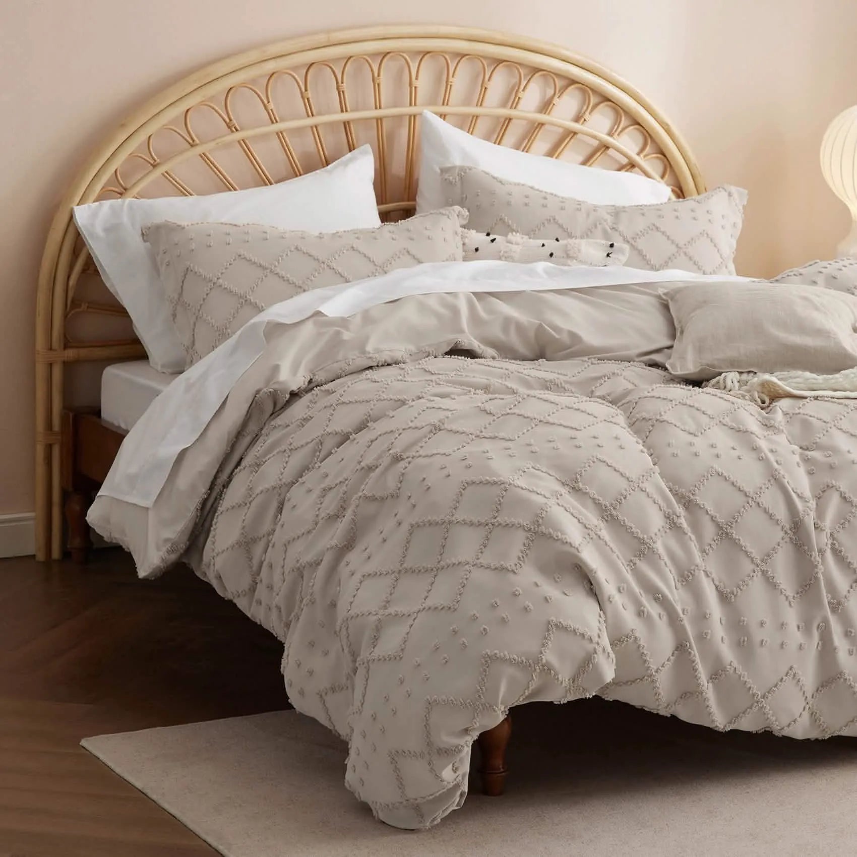 Boho Embroidery Duvet Cover Set