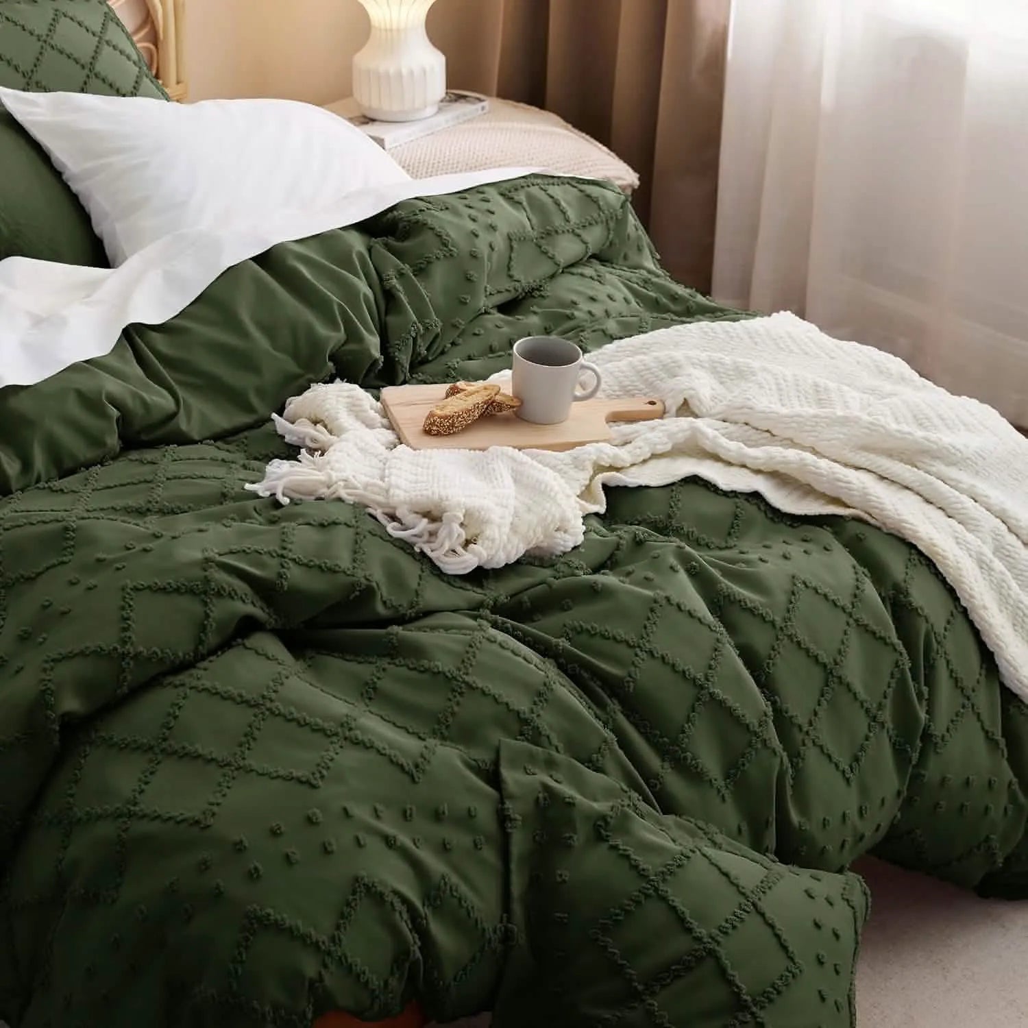 Boho Embroidery Duvet Cover Set