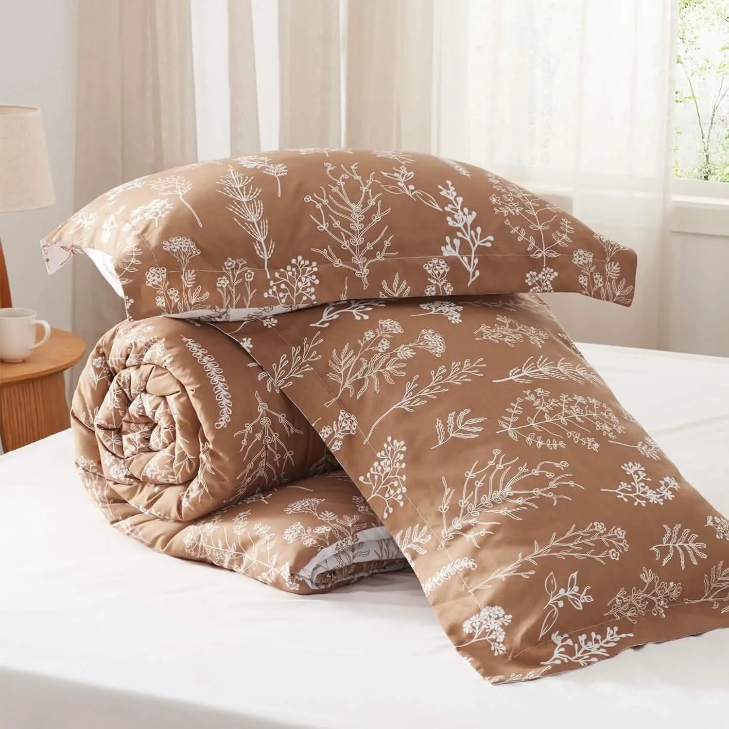 Reversible Floral Comforter Set