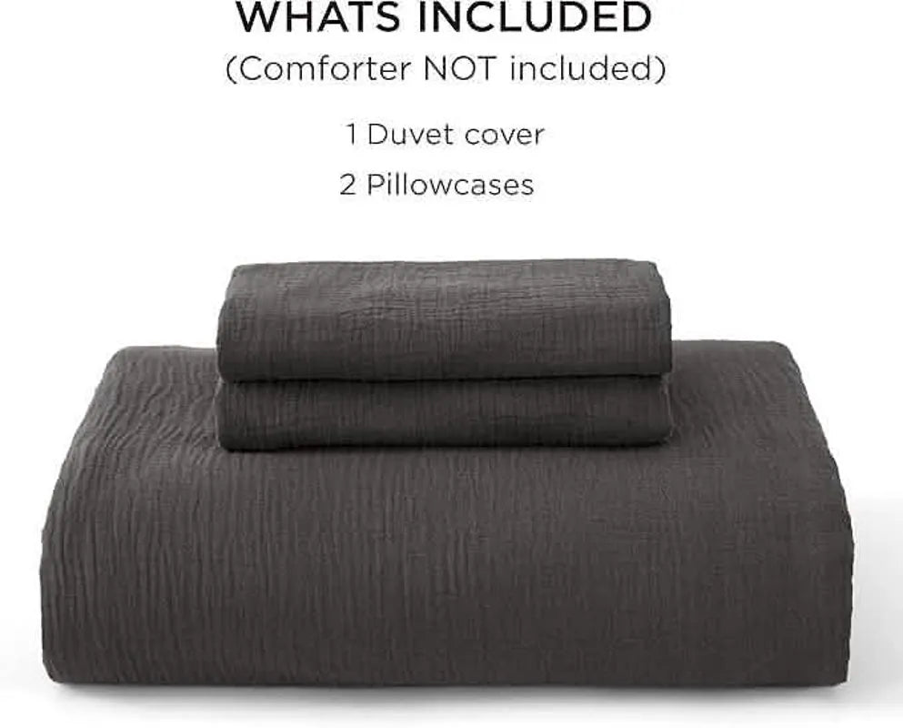PureWoven™ 100% Muslin Duvet Cover Set