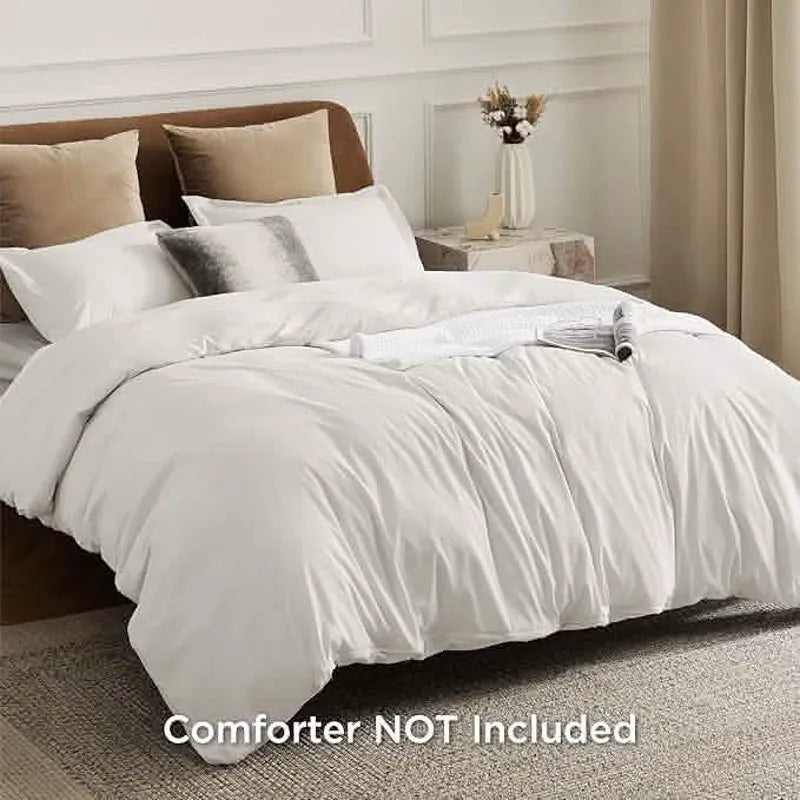 Brushed Microfiber Duvet Cover Set with Fitted Sheet