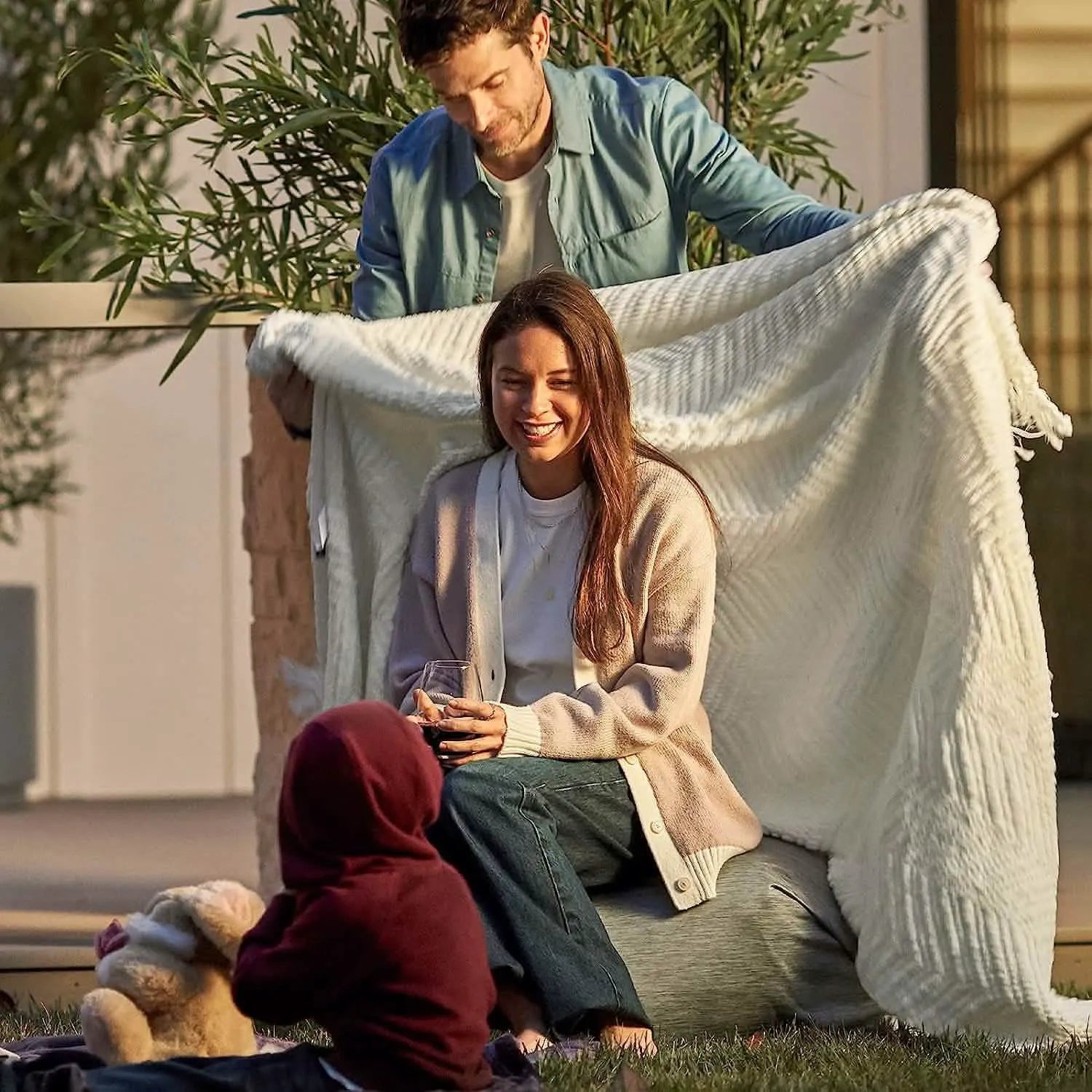 Multi-Purpose Knit Chenille Blanket