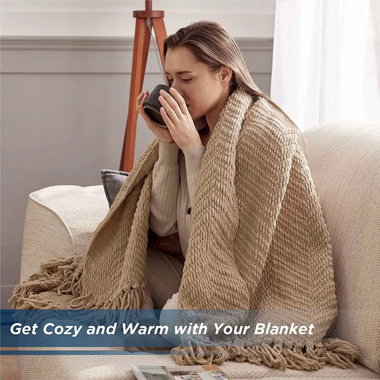 Multi-Purpose Knit Chenille Blanket