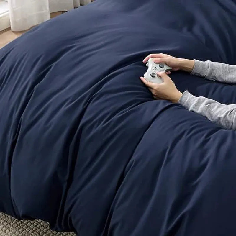 Brushed Microfiber Duvet Cover Set with Fitted Sheet