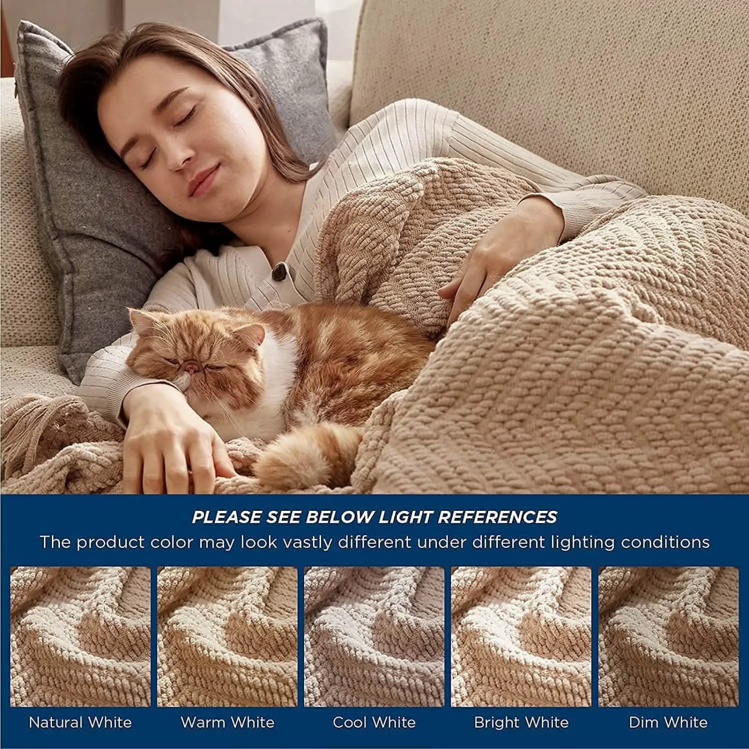 Multi-Purpose Knit Chenille Blanket